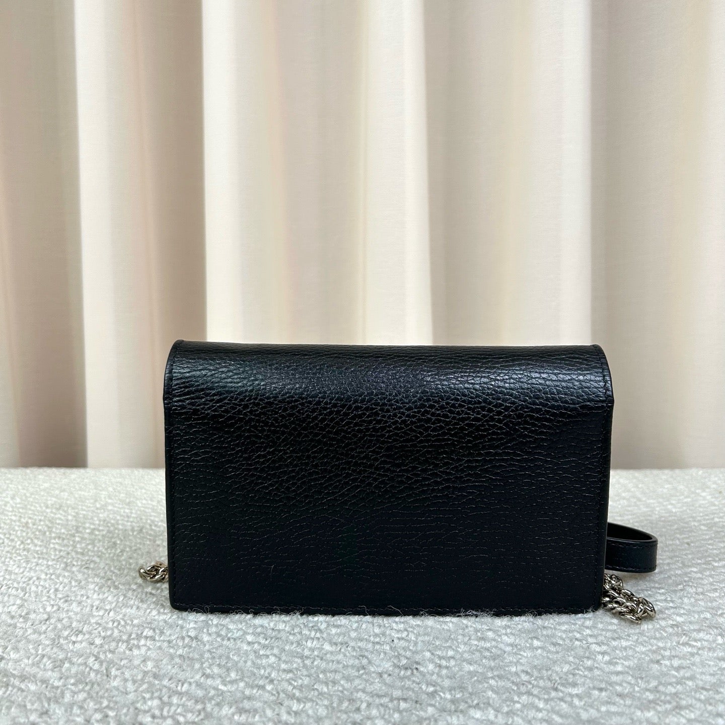 Gucci Interlocking GG Crossbody Bag Small Black Leather