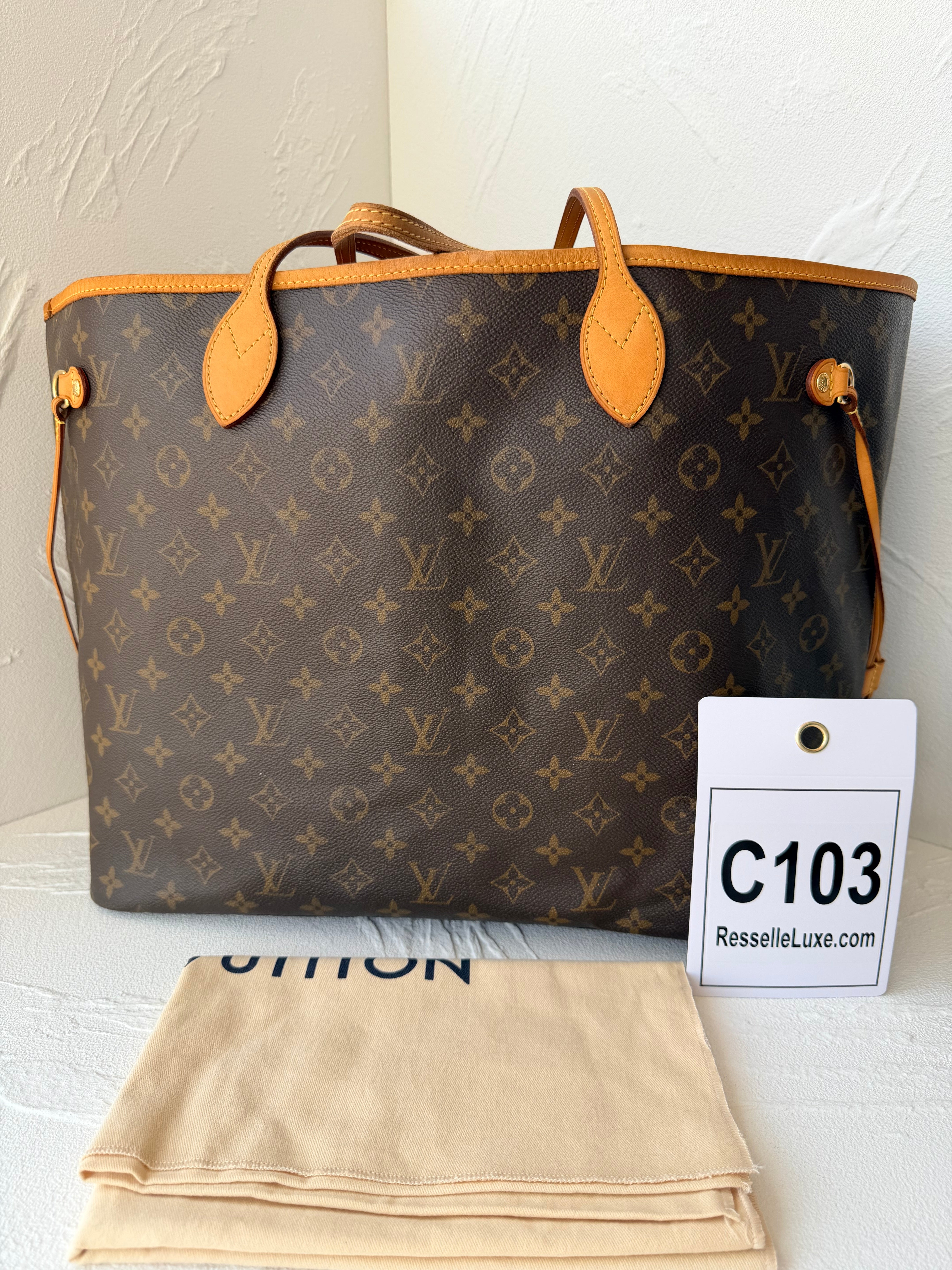 Louis Vuitton Neverfull GM Monogram Canvas Tote Bag