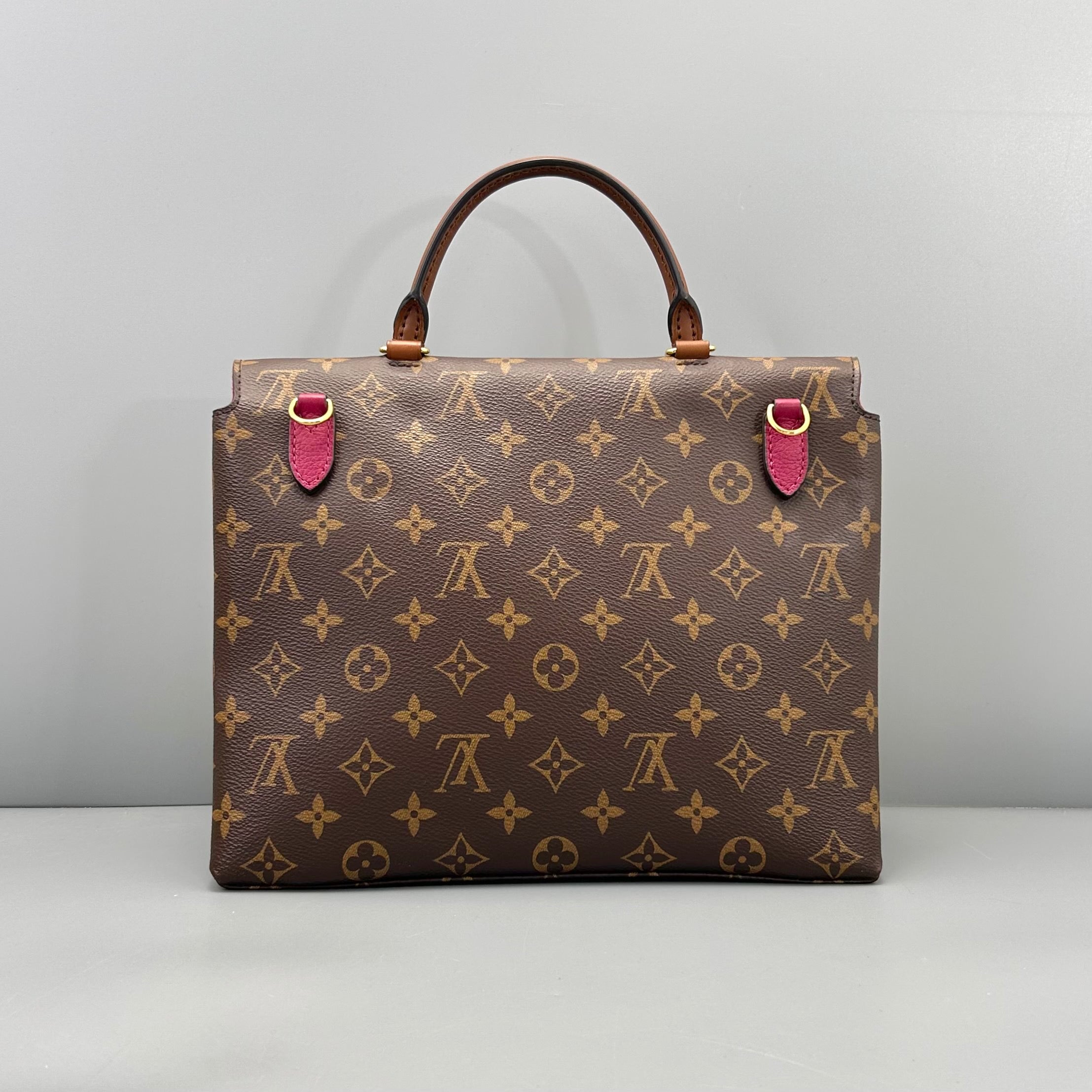 Louis Vuitton Monogram Maroon Leather Pochette Metis