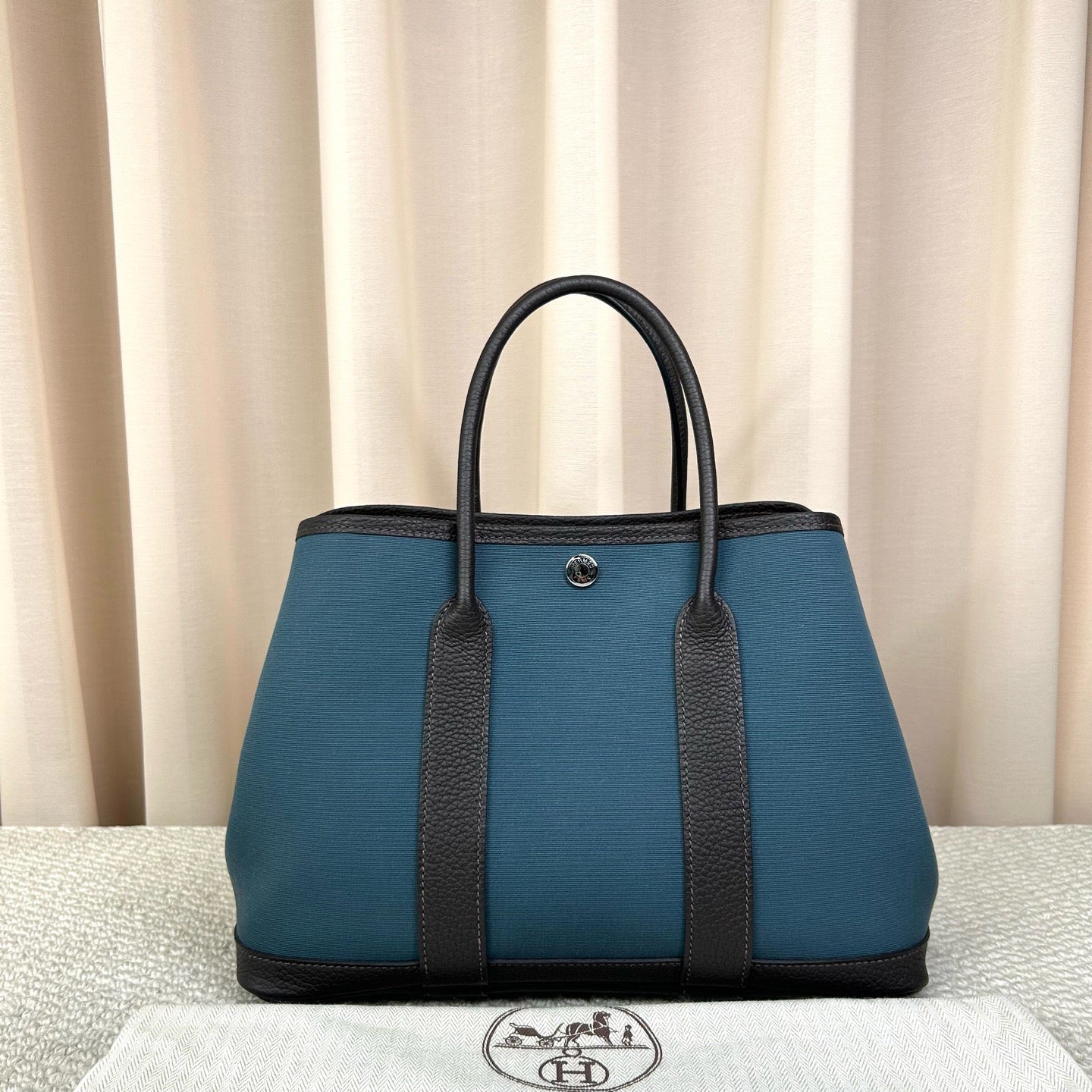 Hermes Garden Party 30 Blue & Ebene
