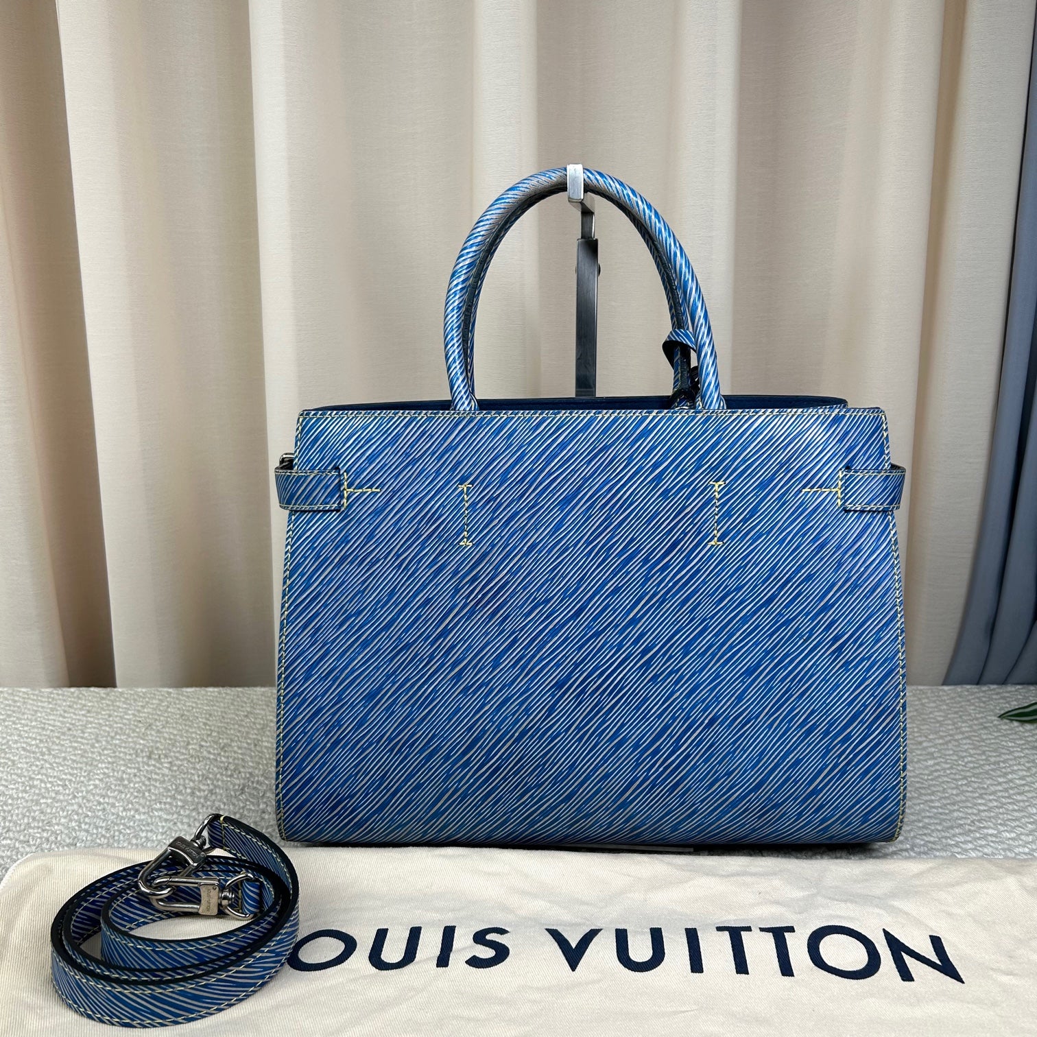 Louis Vuitton Twist Tote Denim Blue Limited Edition Bag