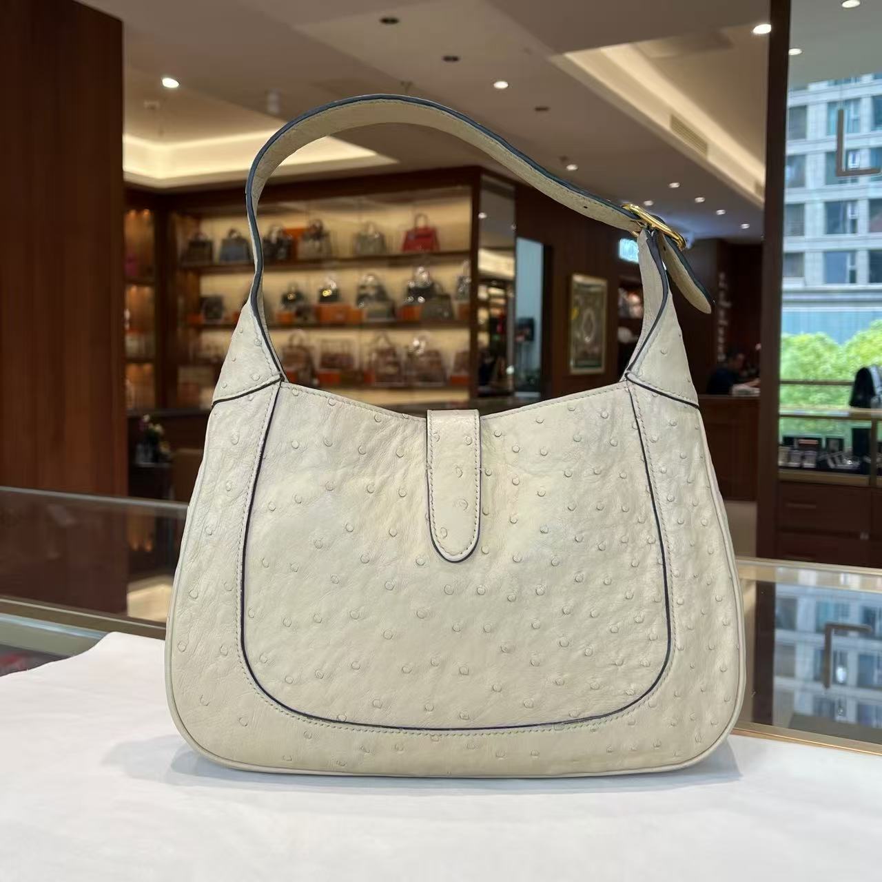 Gucci Jackie 1961 Ostrich Leather Small