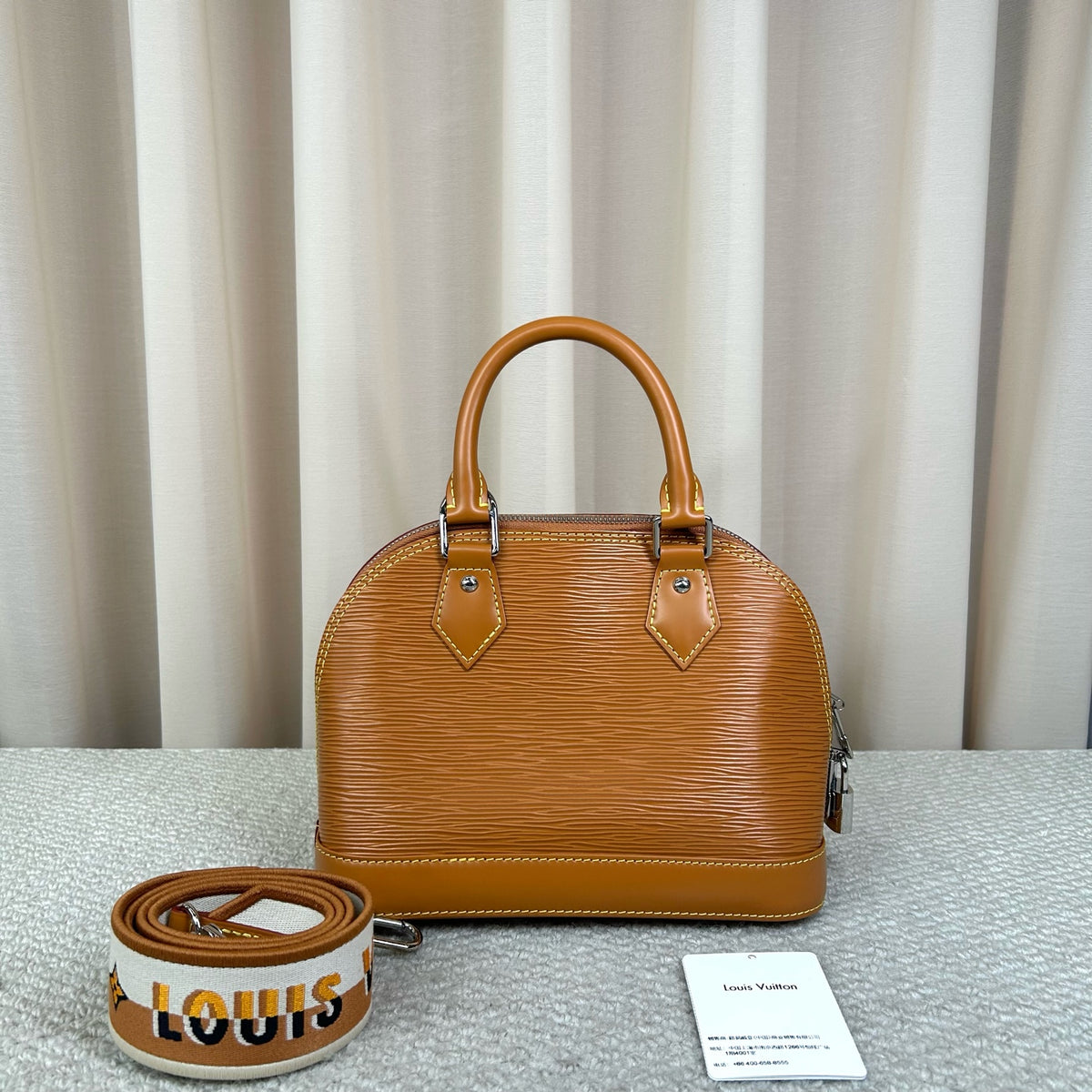 Louis Vuitton Alma BB Bag Caramel Epi Leather 23.5cm