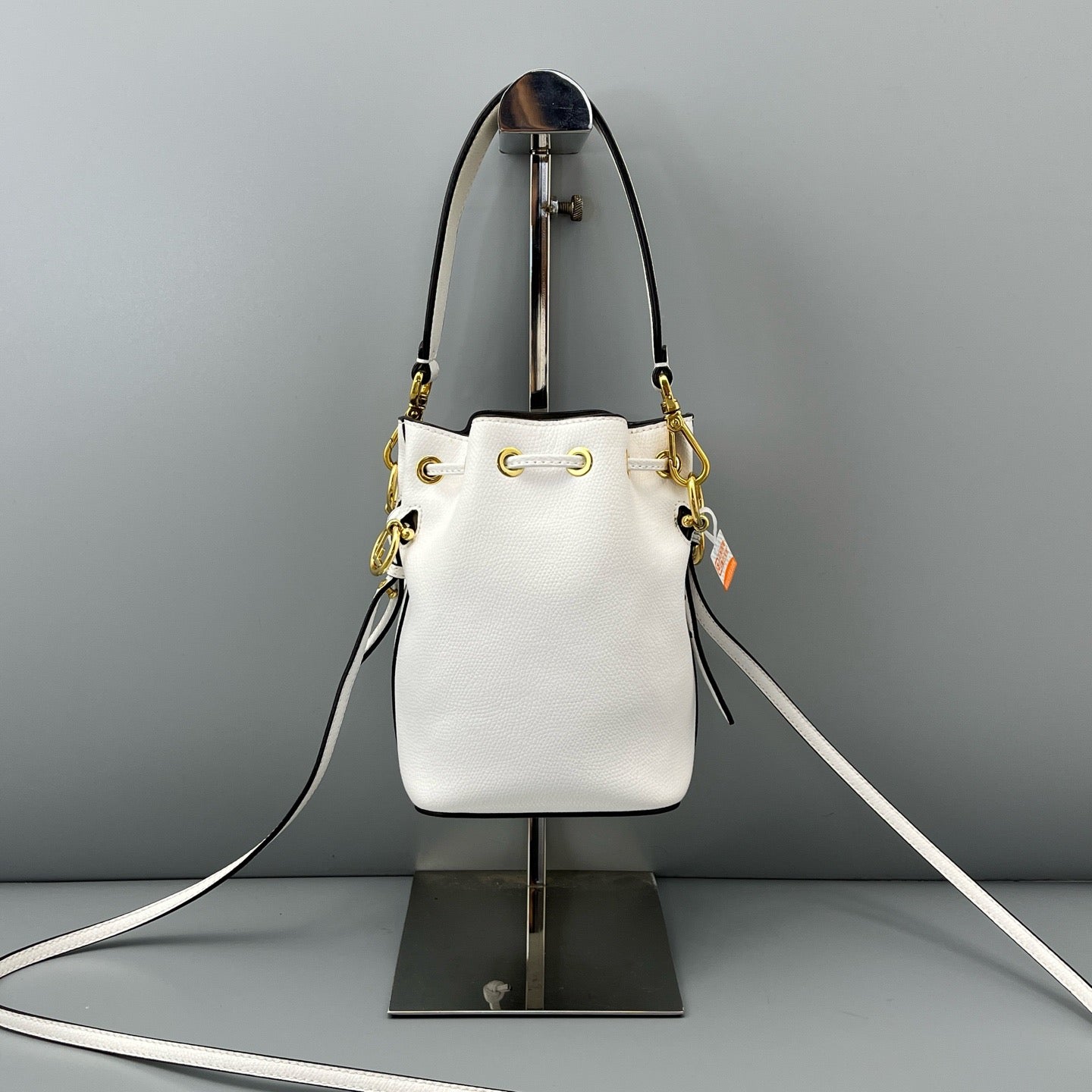 Fendi Mini White Pebbled