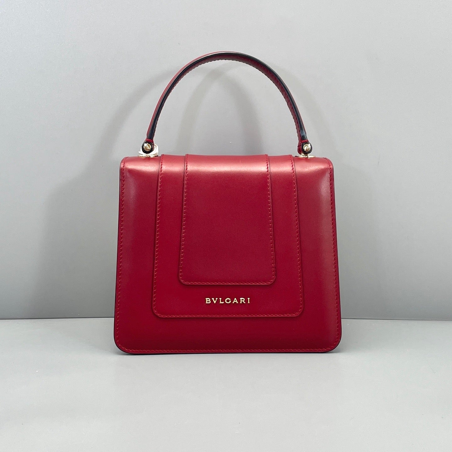 Bvlgari Red Calfskin Serpenti Forever Mini