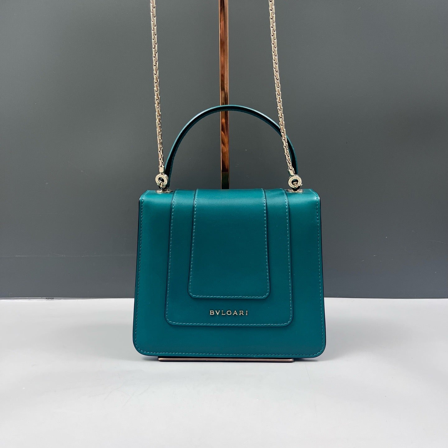 Bvlgari Emerald Green Serpenti Top Handle
