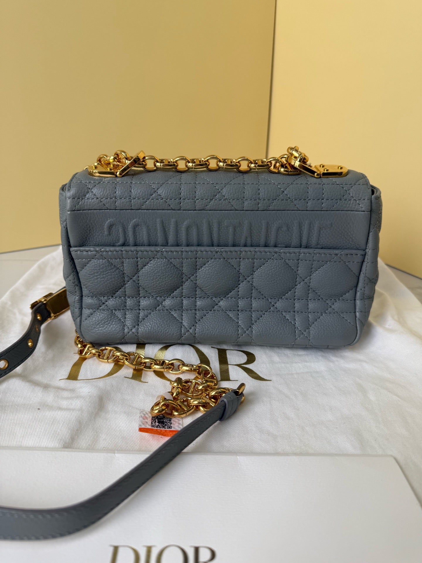 Dior Caro Small Stone Gray