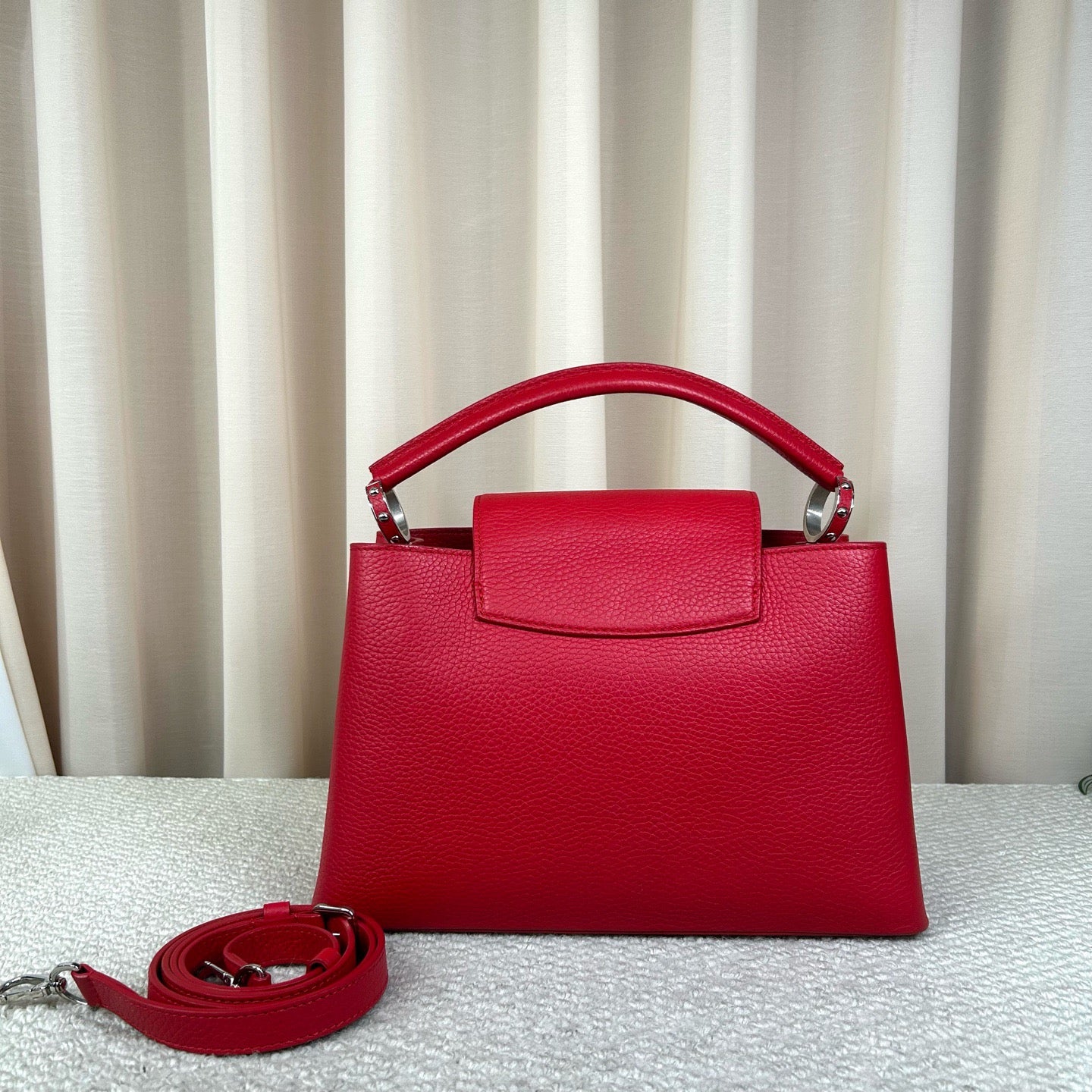 Louis Vuitton Capucines MM Red Bag