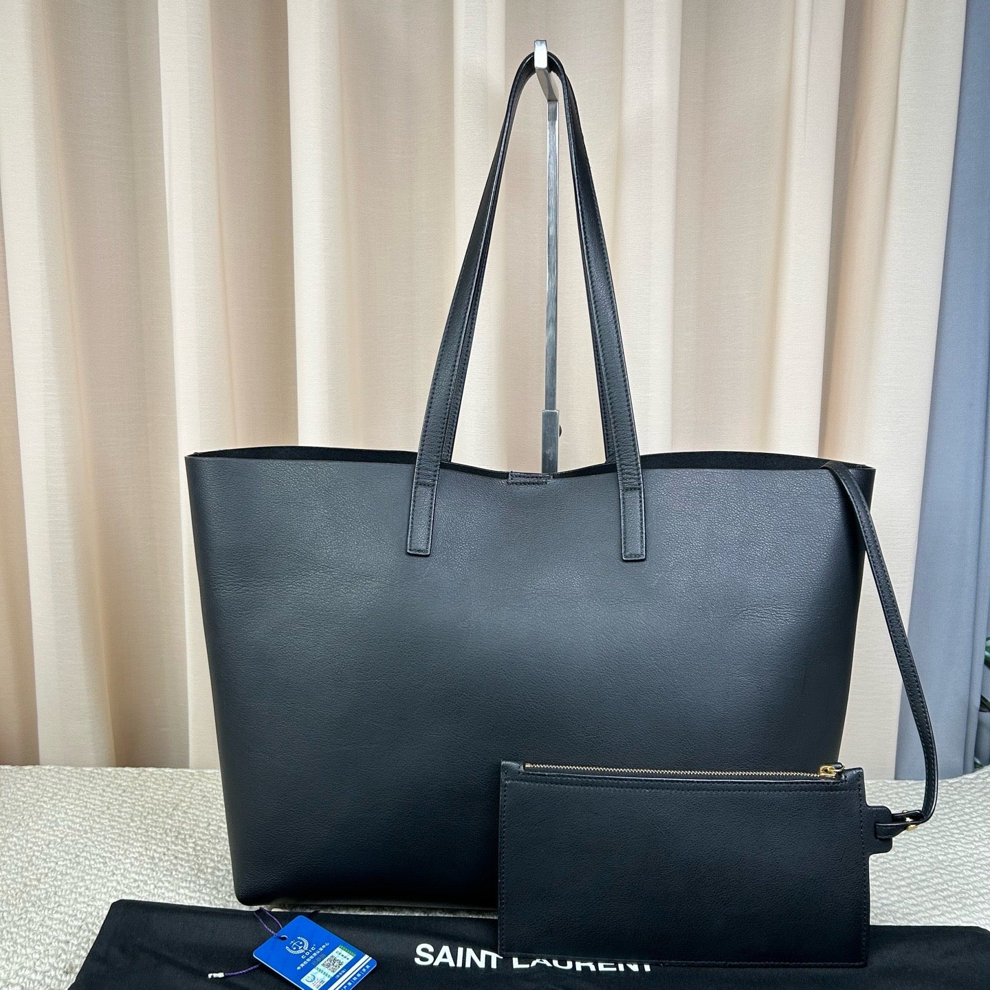 Saint Laurent YSL East Side Tote Bag Black Full Leather