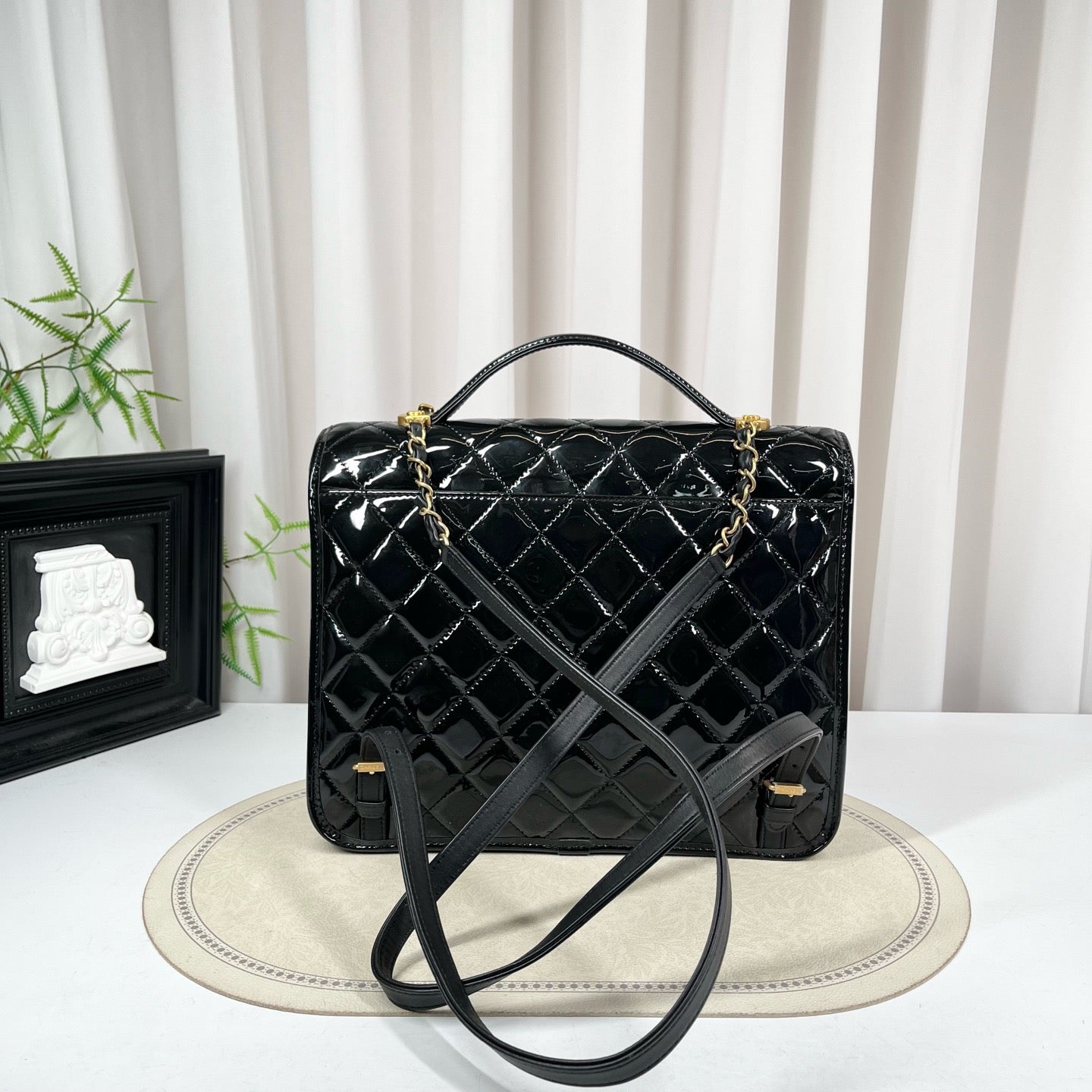 Patent Leather Backpack