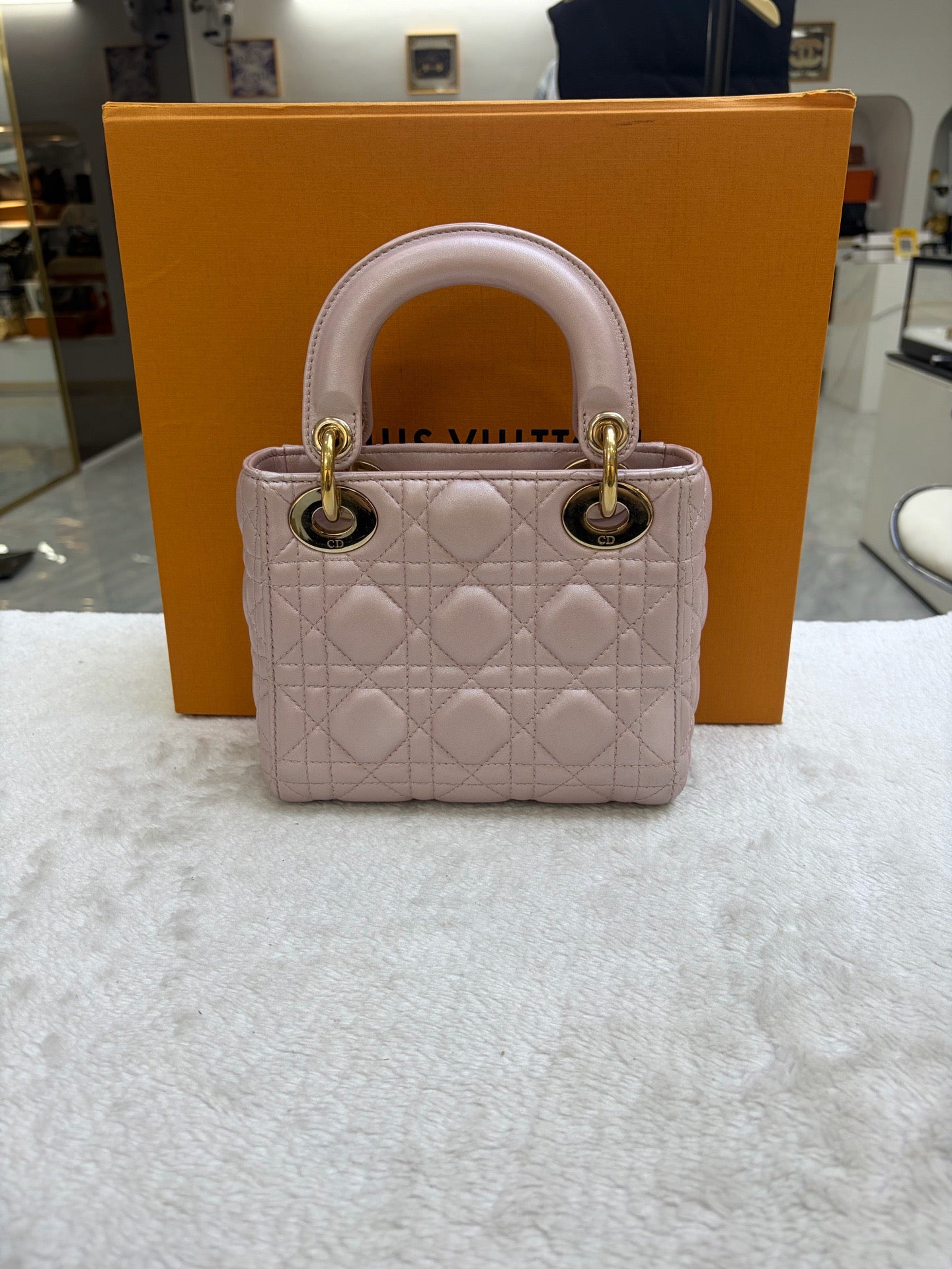 Dior Mini Lady Dior Blush Pink