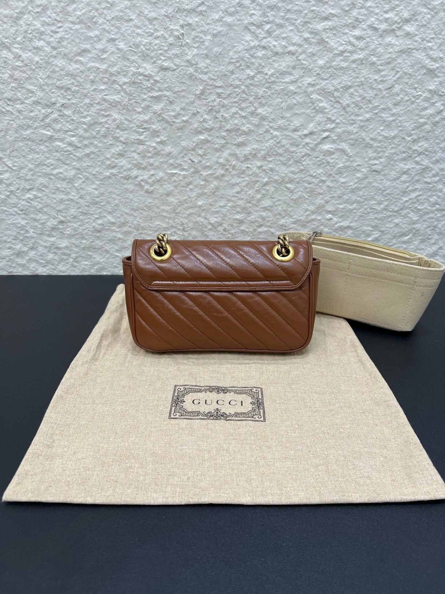 Gucci Marmont Flap Mini Tan
