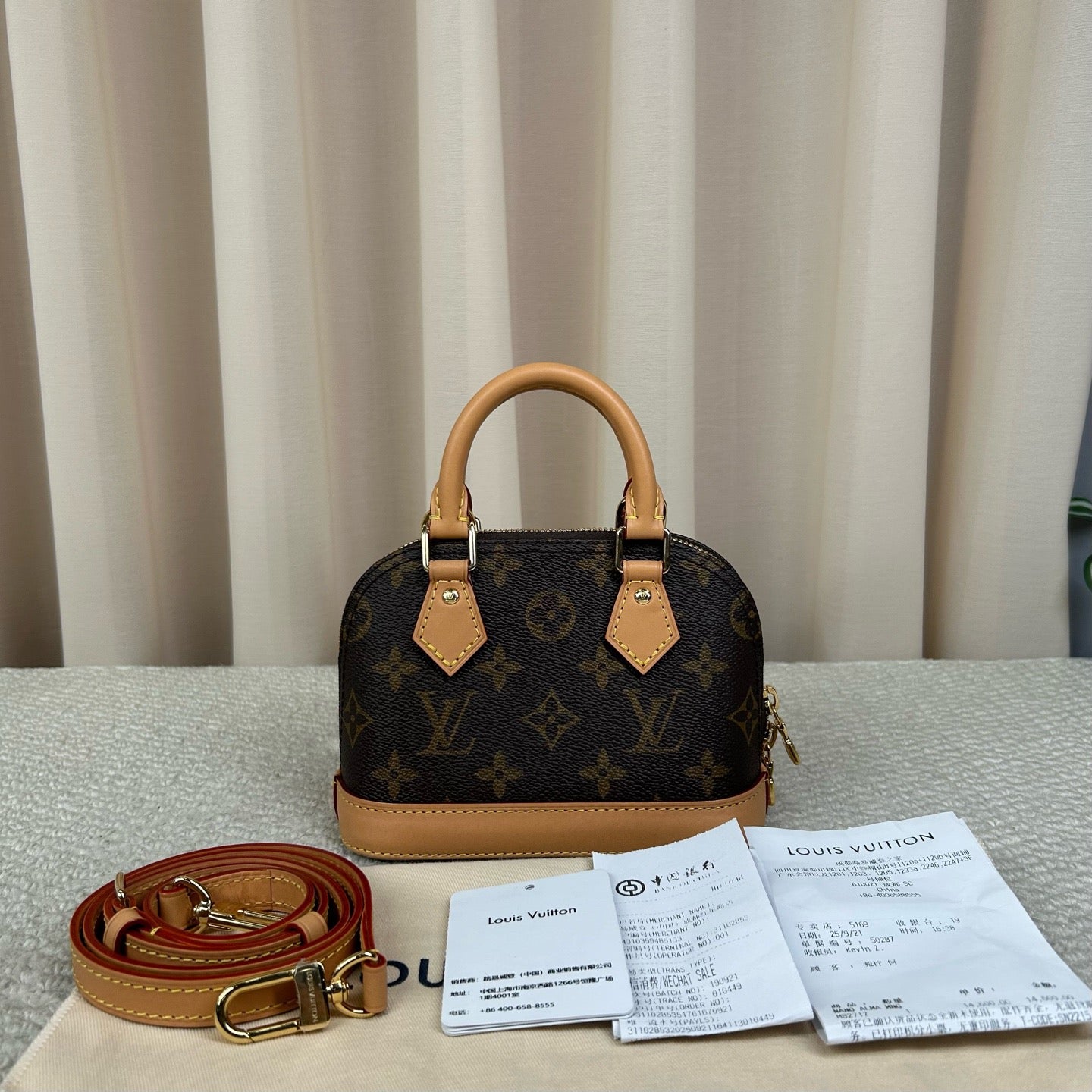 Louis Vuitton Alma Nano Monogram Handbag Mini