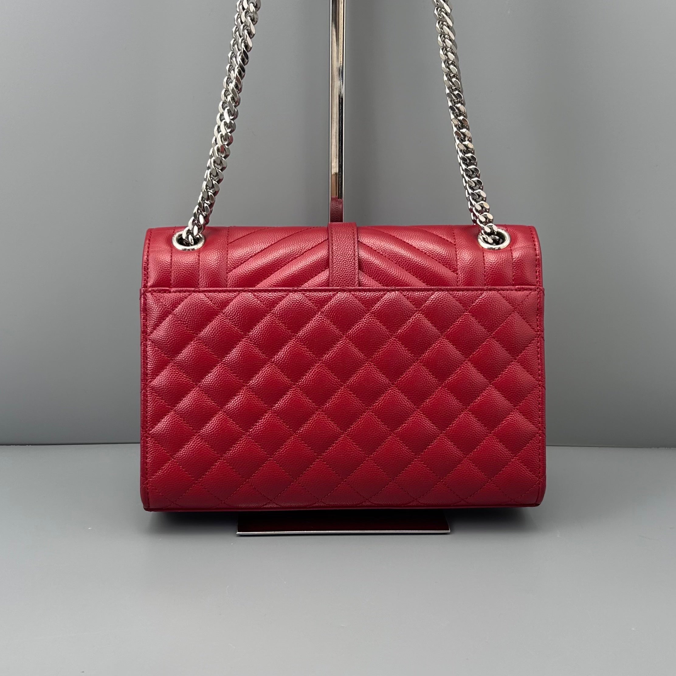 Saint Laurent YSL Envelope Medium Red