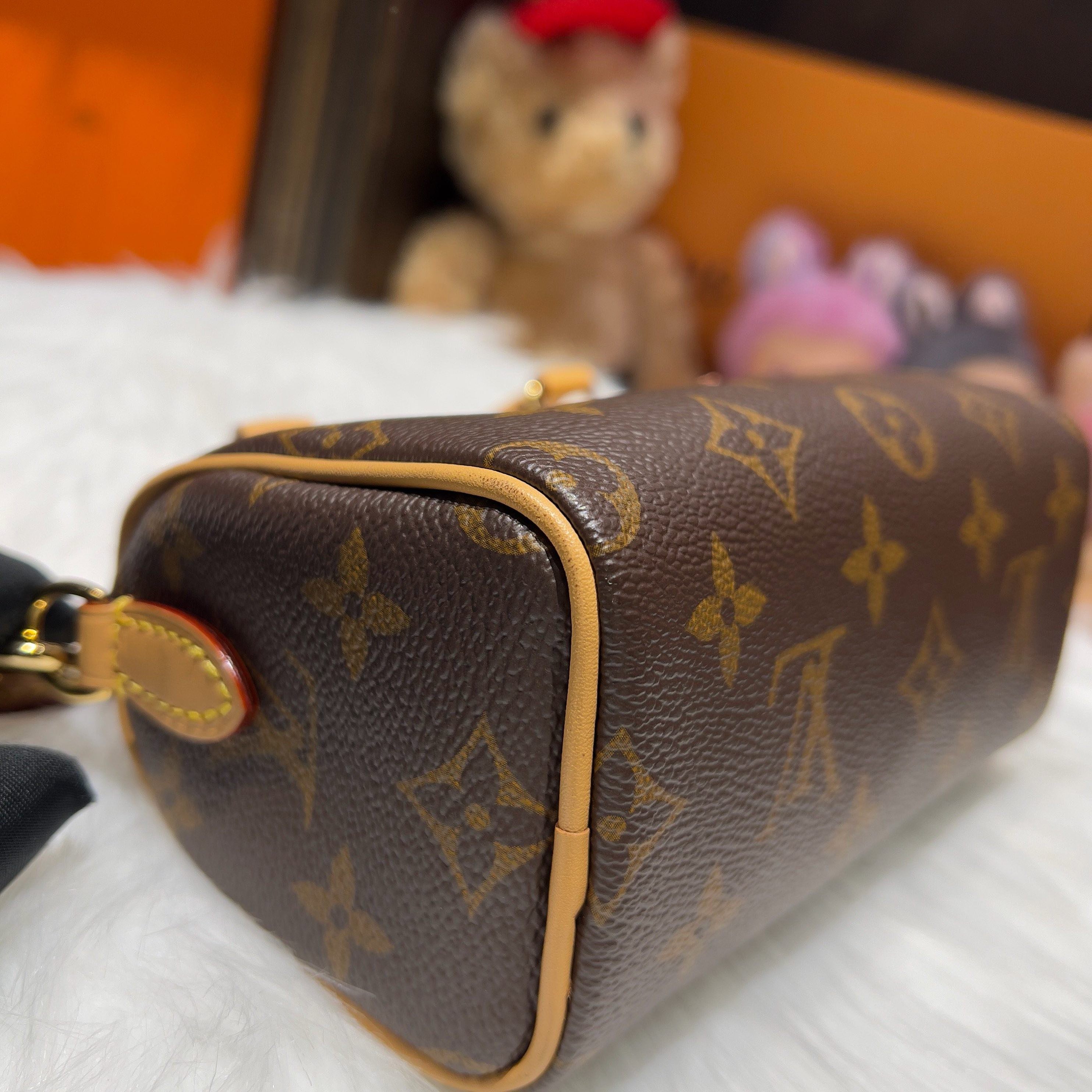 Louis Vuitton Nano Speedy Monogram Canvas Crossbody Bag