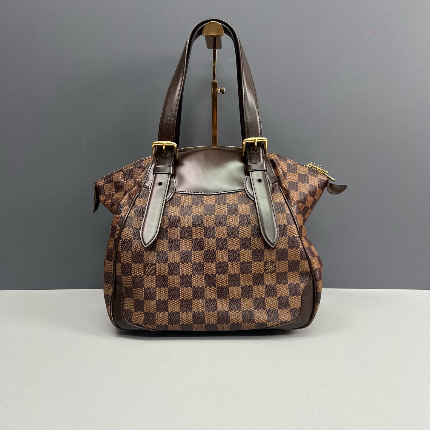 Louis Vuitton Verona Damier Ebene Canvas Shoulder Bag