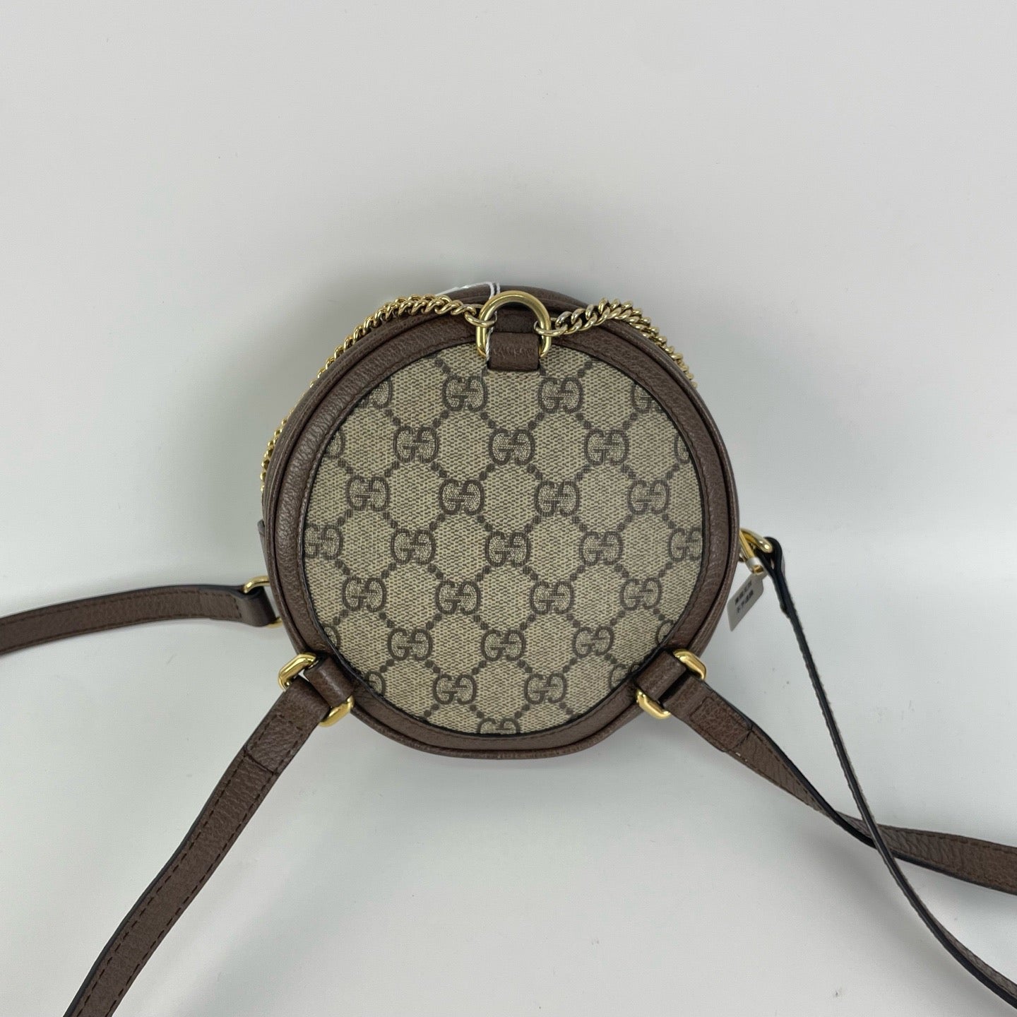 Gucci Ophidia Mini Round Backpack, Iconic GG Supreme