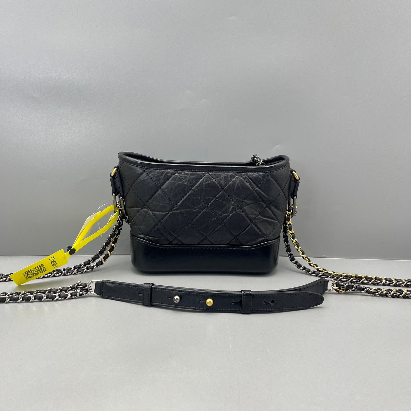 Chanel Black Quilted Calfskin Gabrielle