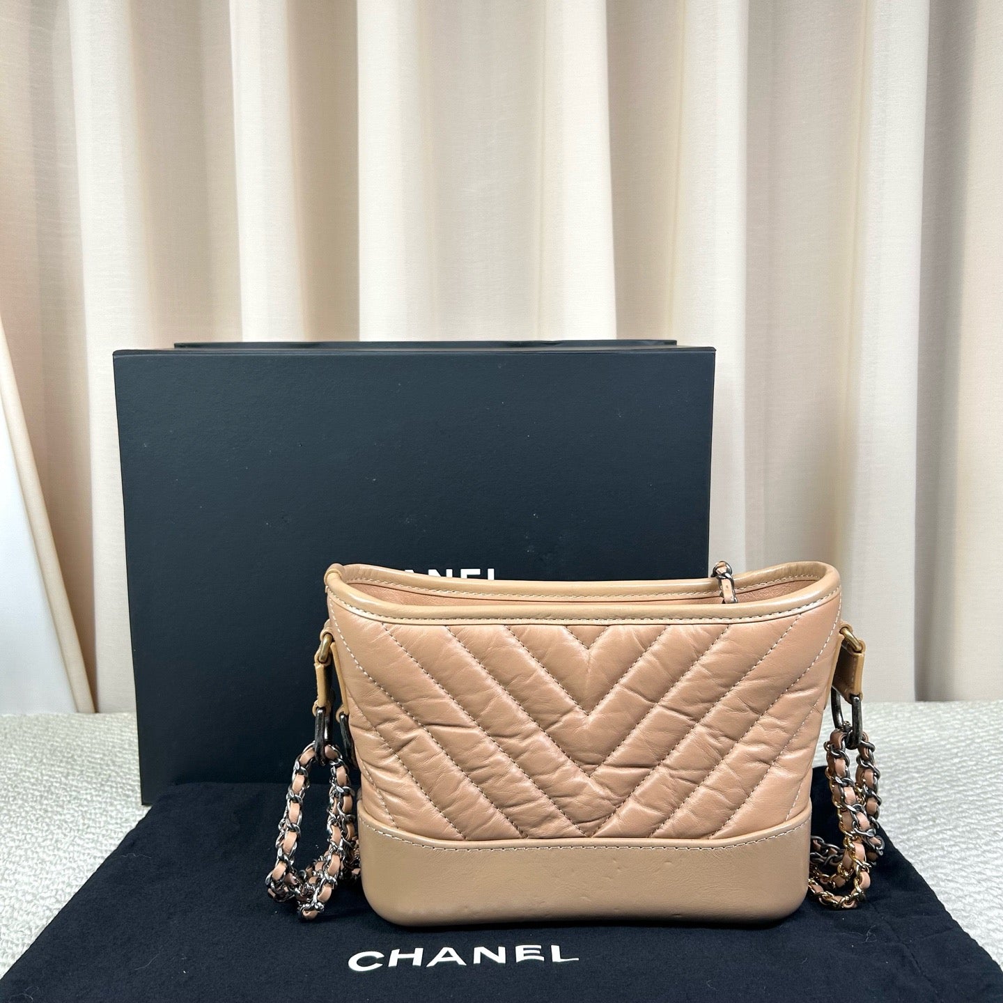 Chanel Gabrielle V-Stitch Chain Small Bag