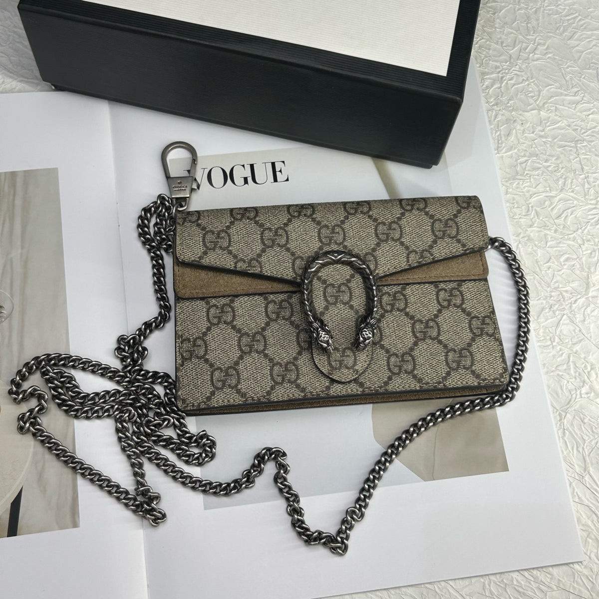 Gucci Dionysus Mini, GG Supreme Canvas & Suede