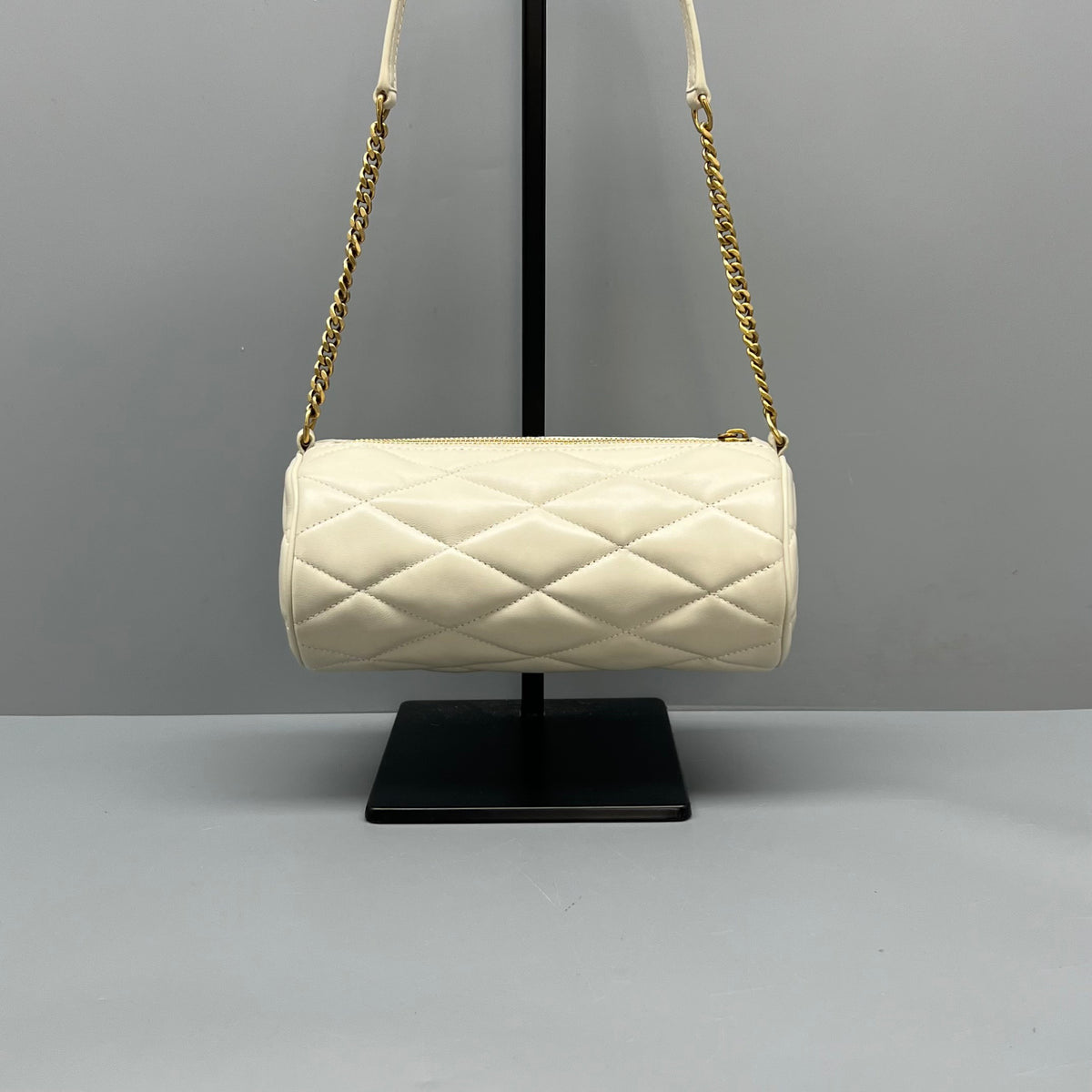 Saint Laurent Sade Mini Tube White Gold Hardware