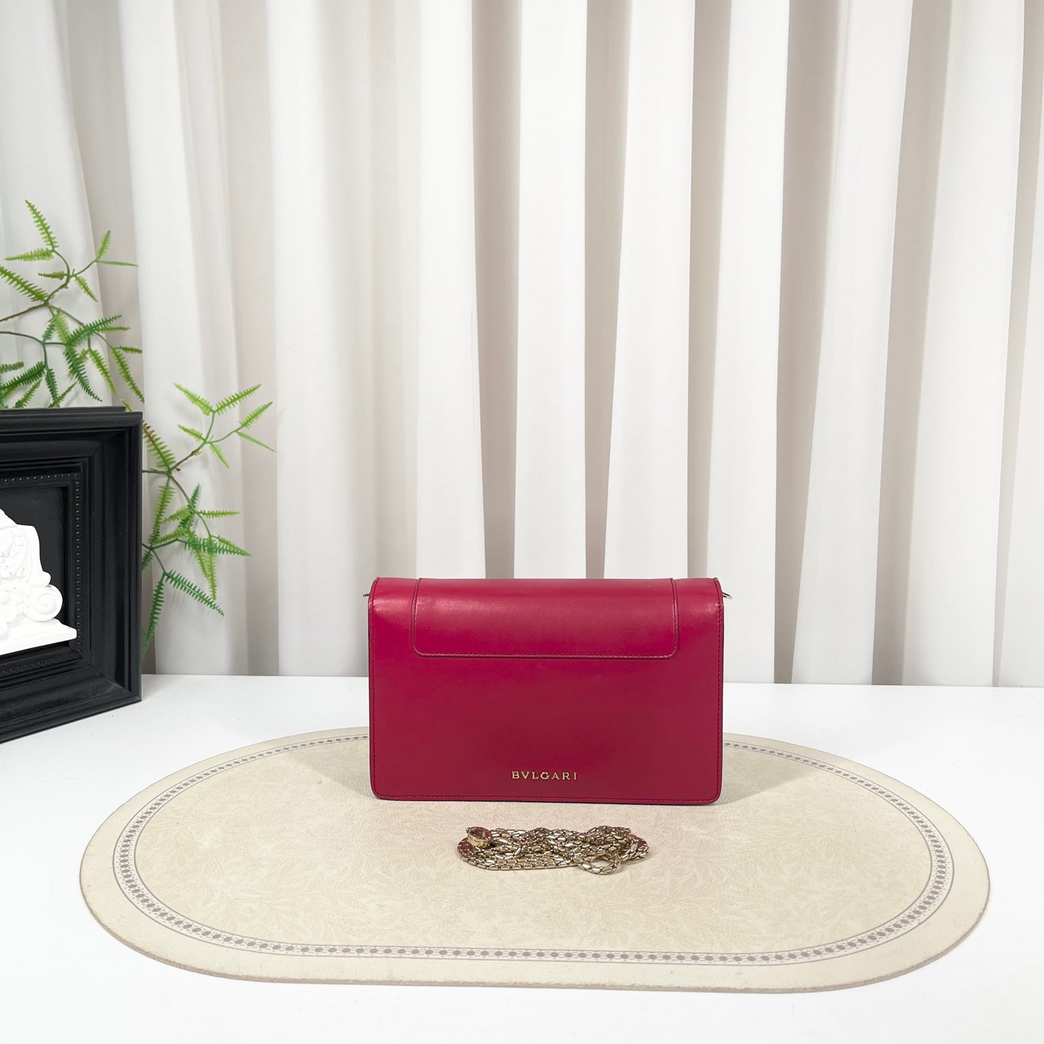 BVLGARI Serpenti Viper Pink Chain Bag