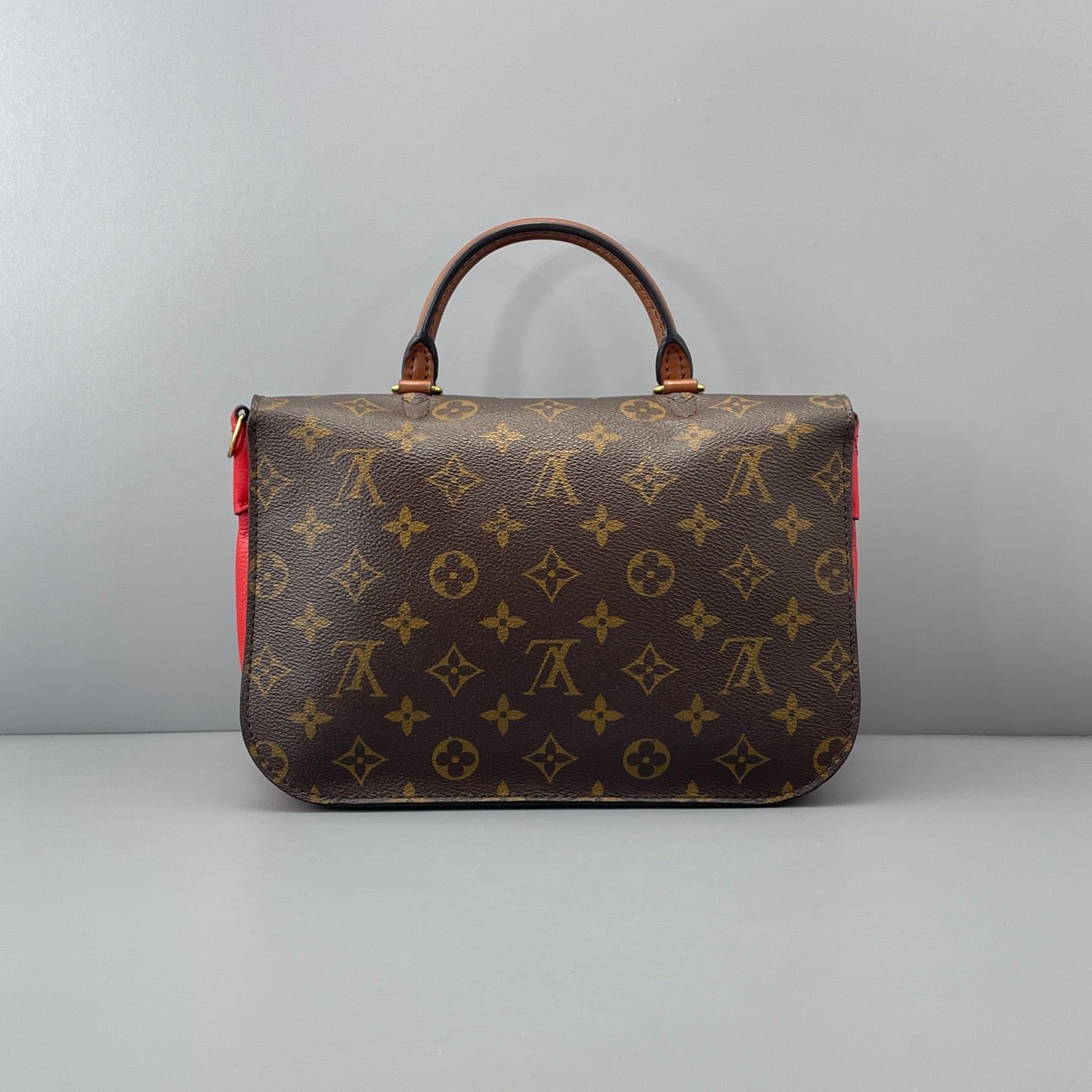 Louis Vuitton Monogram Canvas & Red