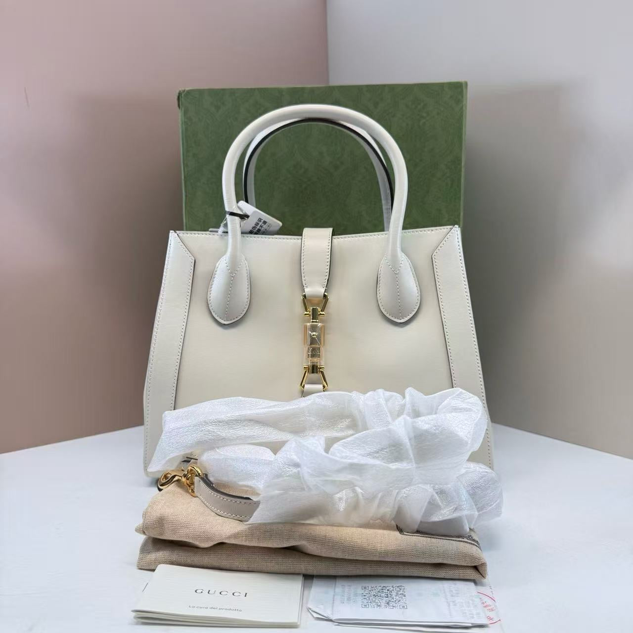 Gucci Jackie1961 tote white