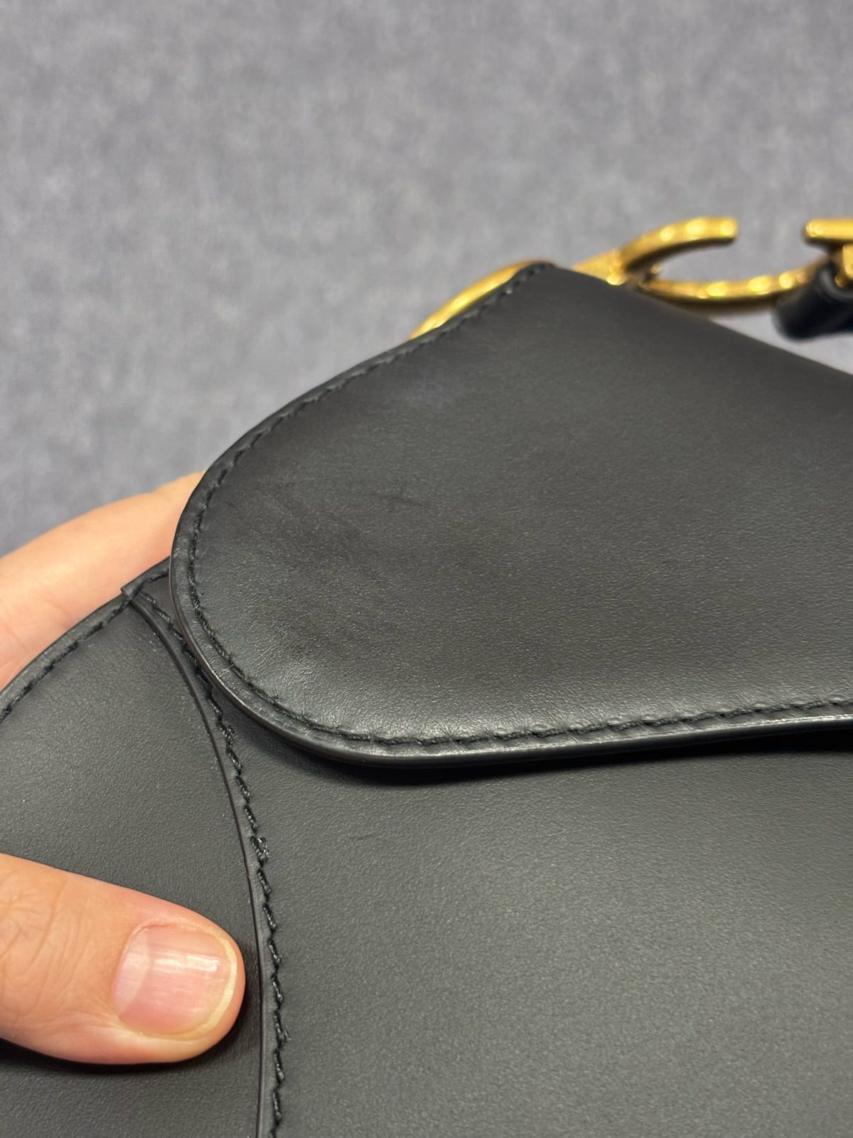 Dior Medium Saddle Bag Black