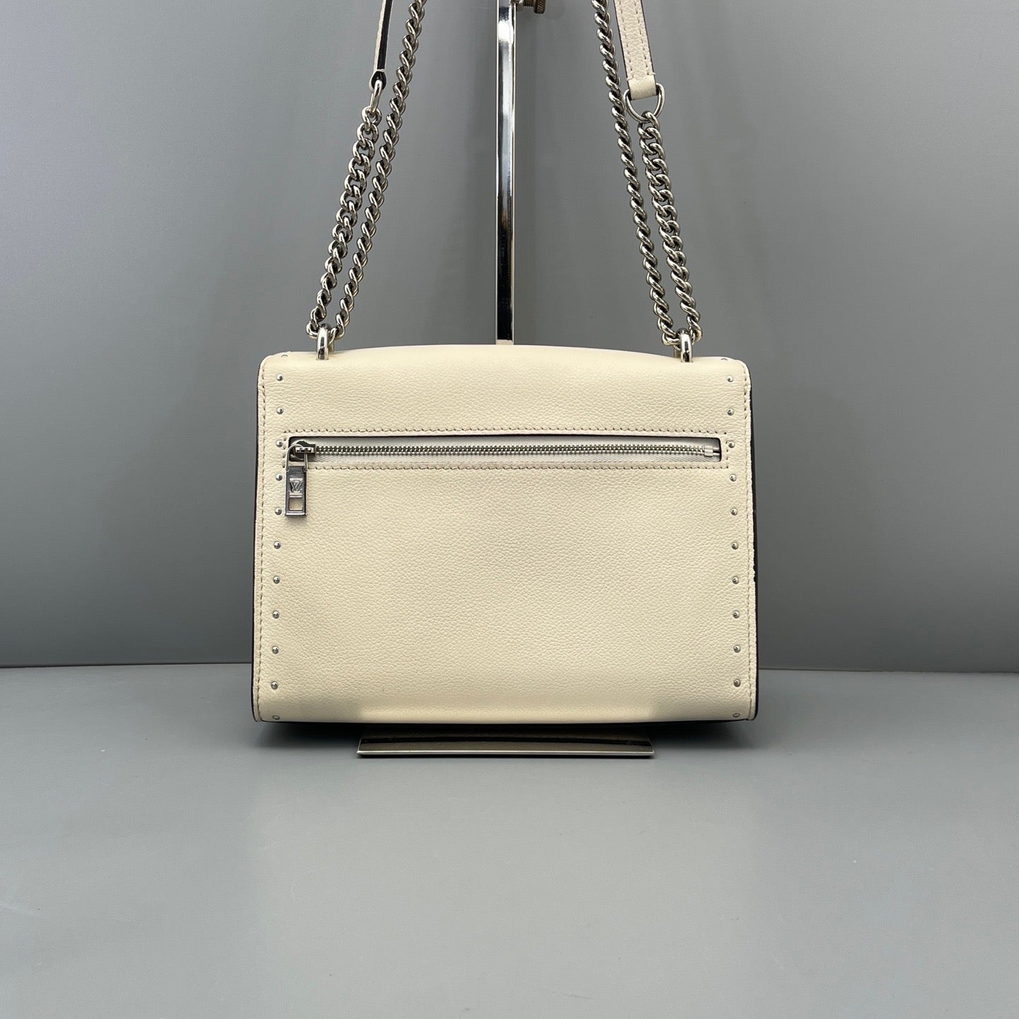 Louis Vuitton Lockme Studded White