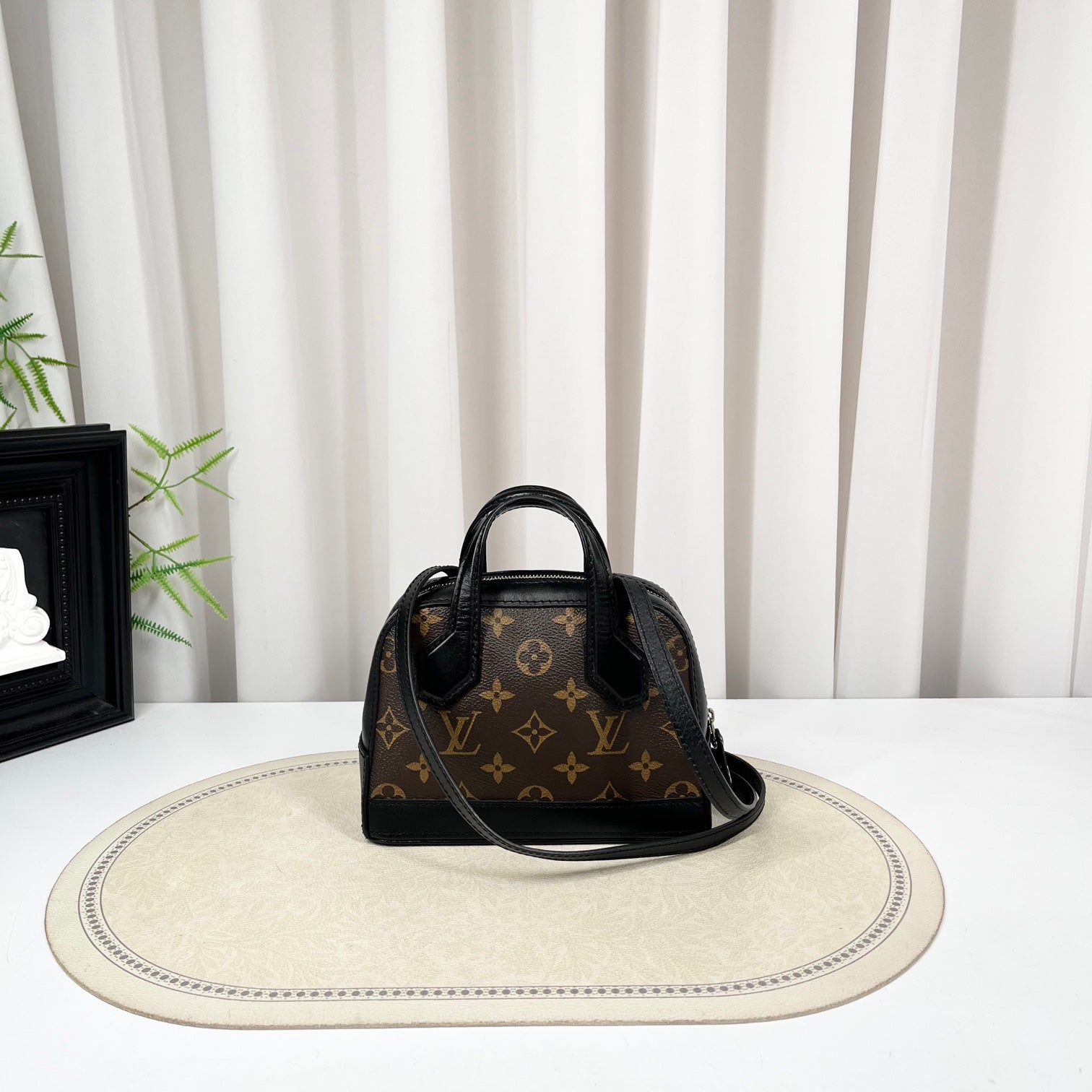 Louis Vuitton Dora Nano Black Monogram Shell Bag