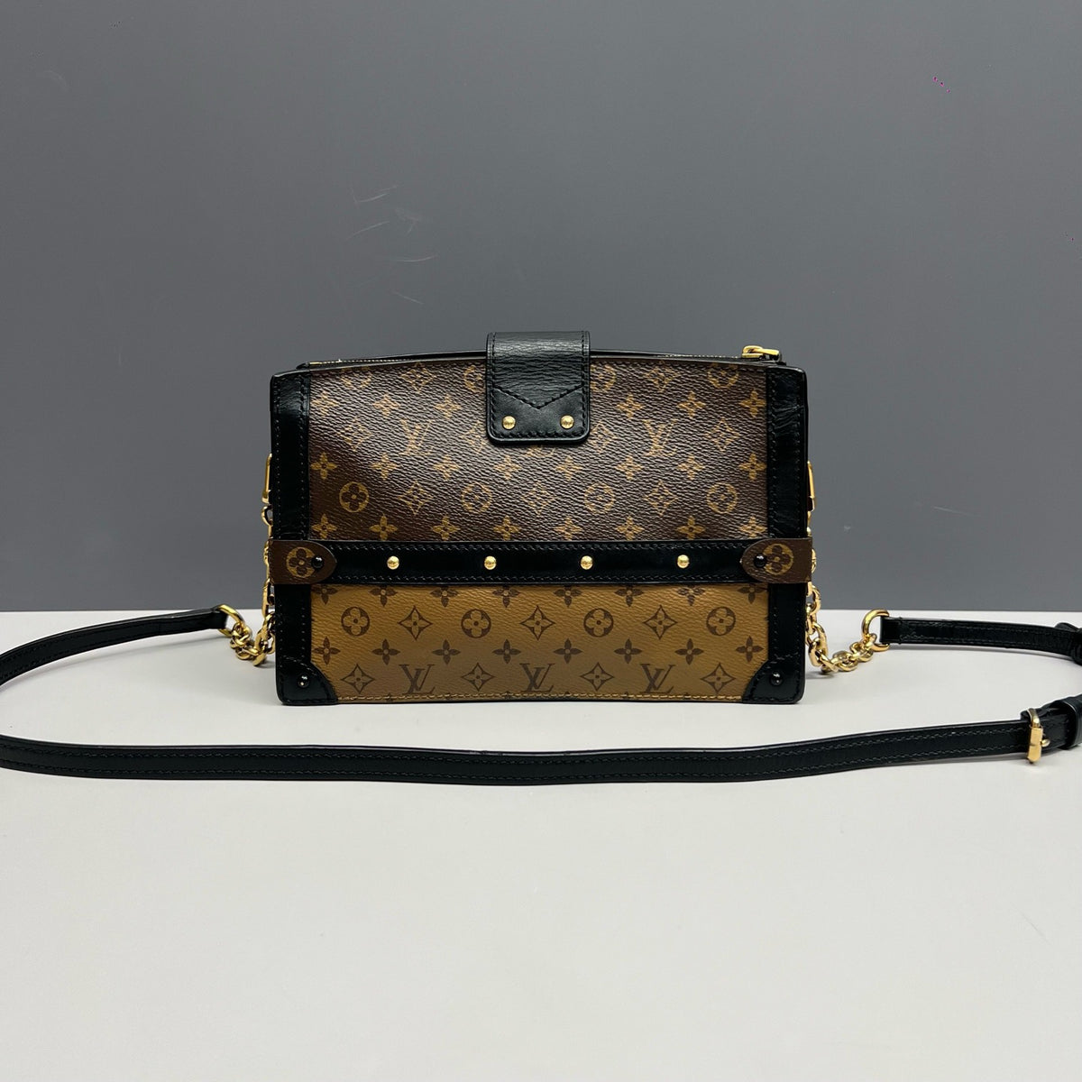 Louis Vuitton Trunk Clutch, Reverse Monogram Canvas