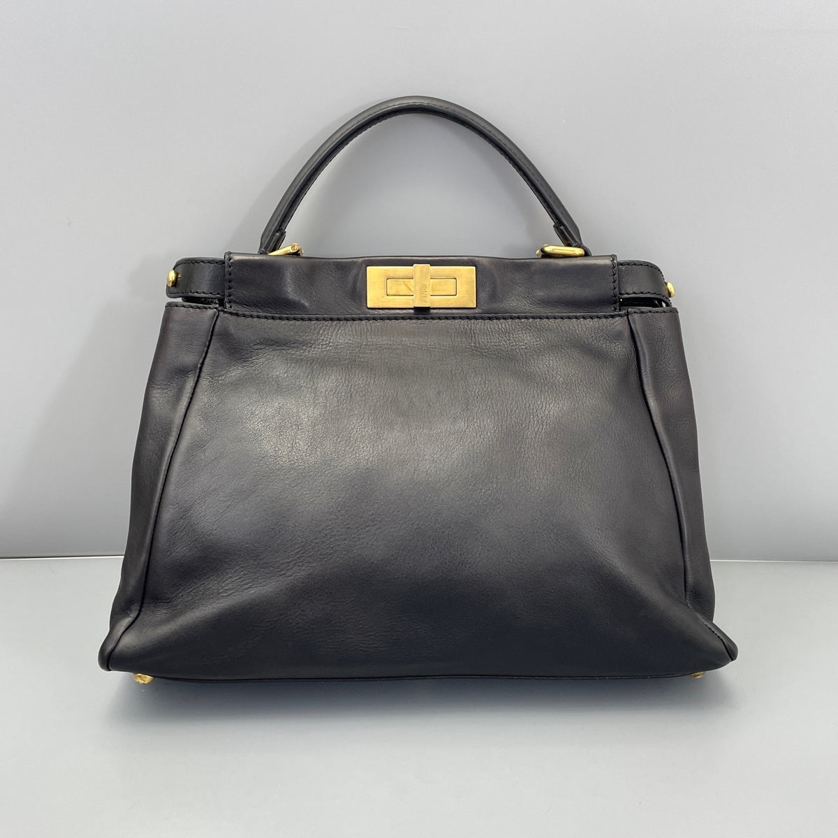 Fendi Black Calfskin Peekaboo Medium