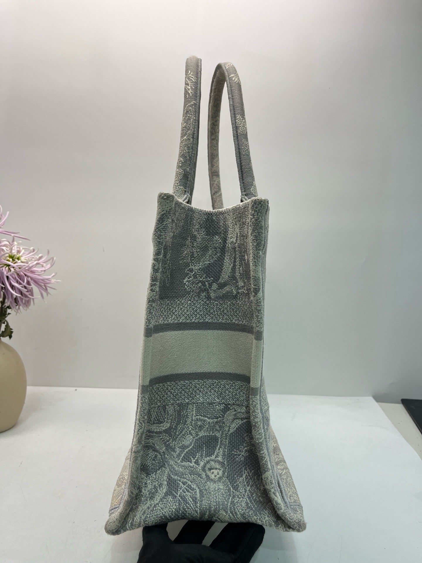 Christian Dior Book Tote Medium Gray Toile de Jouy (2023)