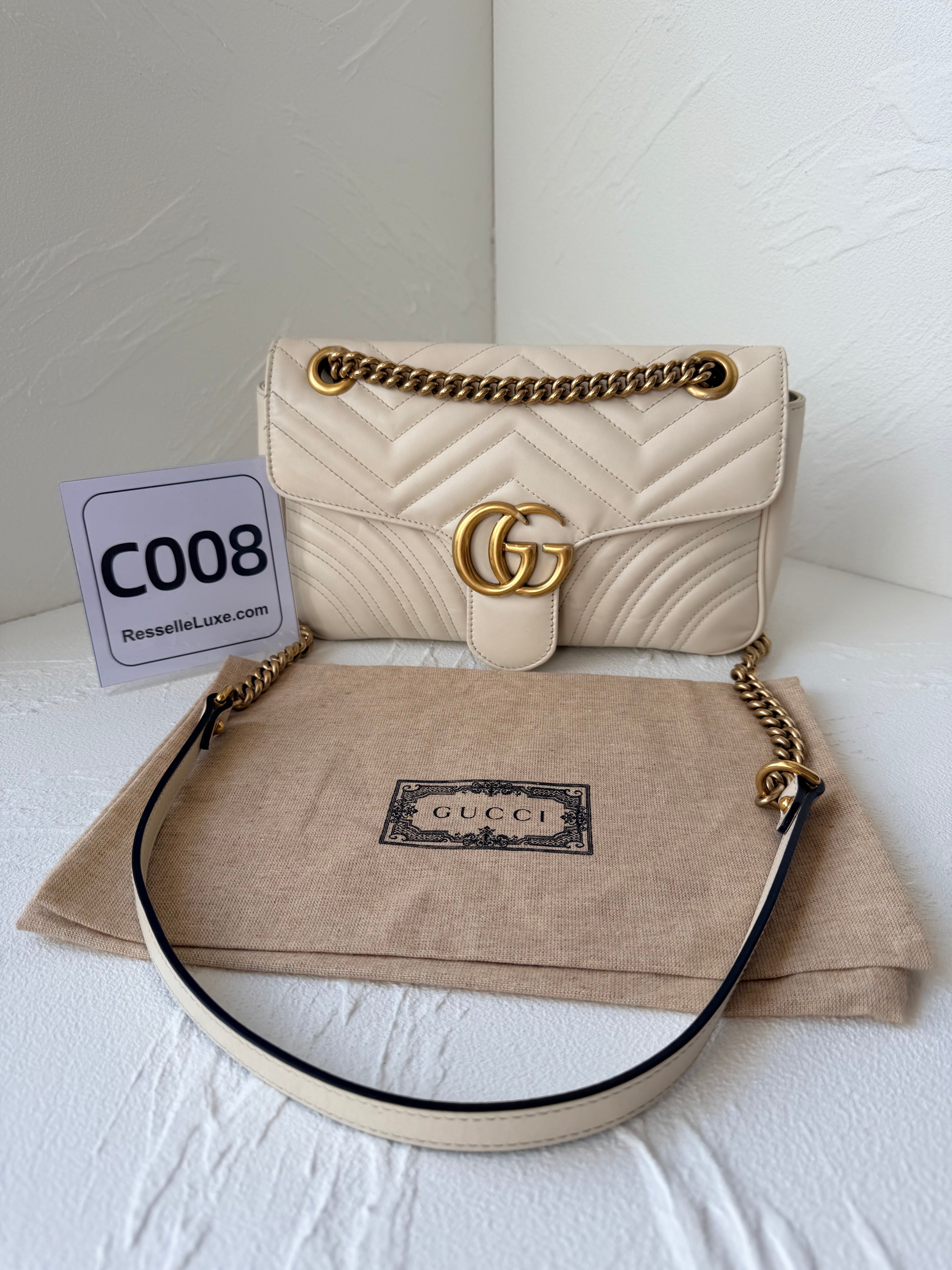 Gucci GG Marmont Medium Off White