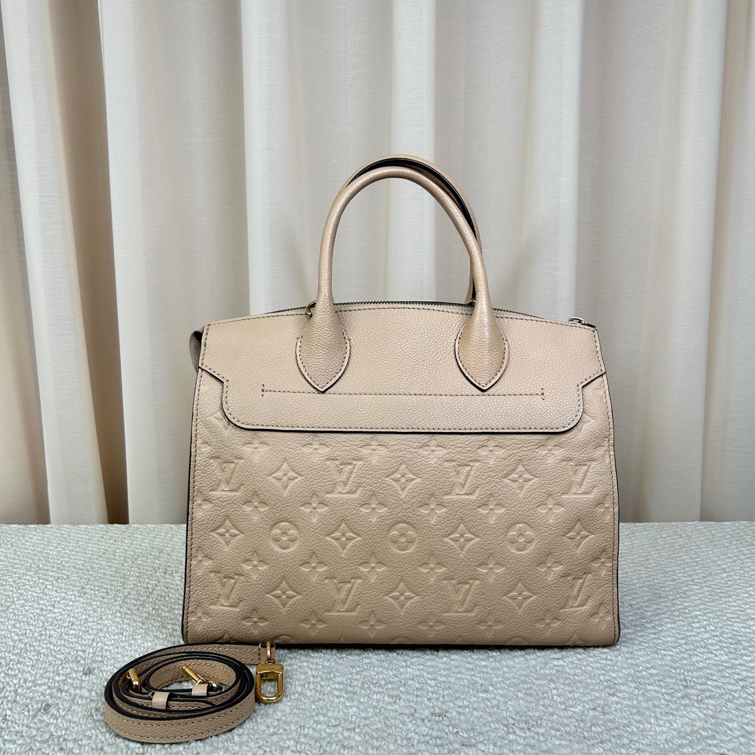 Louis Vuitton Pont Neuf Monogram Empreinte Leather Tote Bag