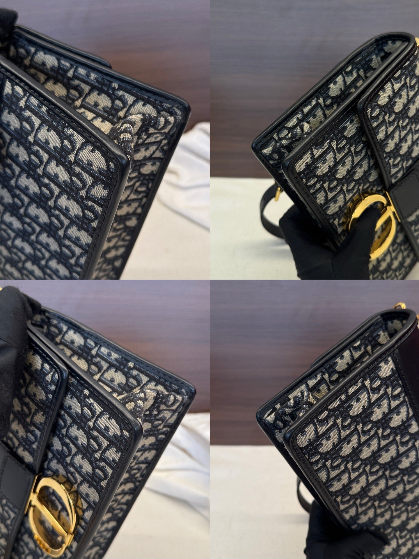 Dior 30 Montaigne Medium Oblique Jacquard Chain