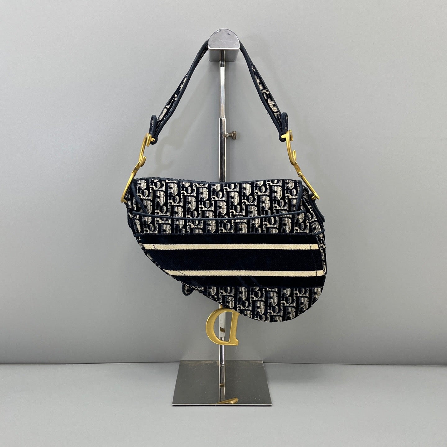 Dior Medium Saddle Bag Blue