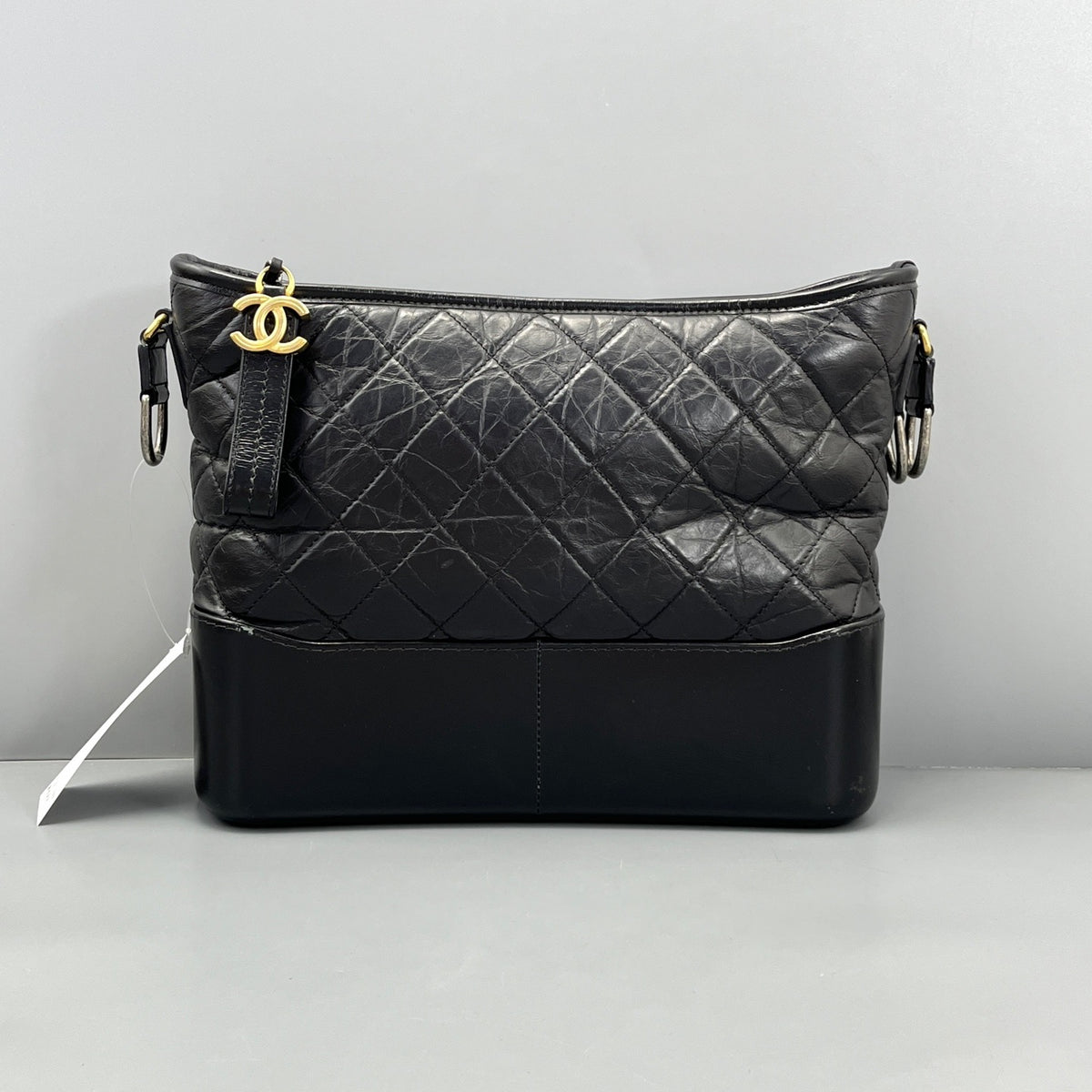 Chanel Black Calfskin Gabrielle Medium
