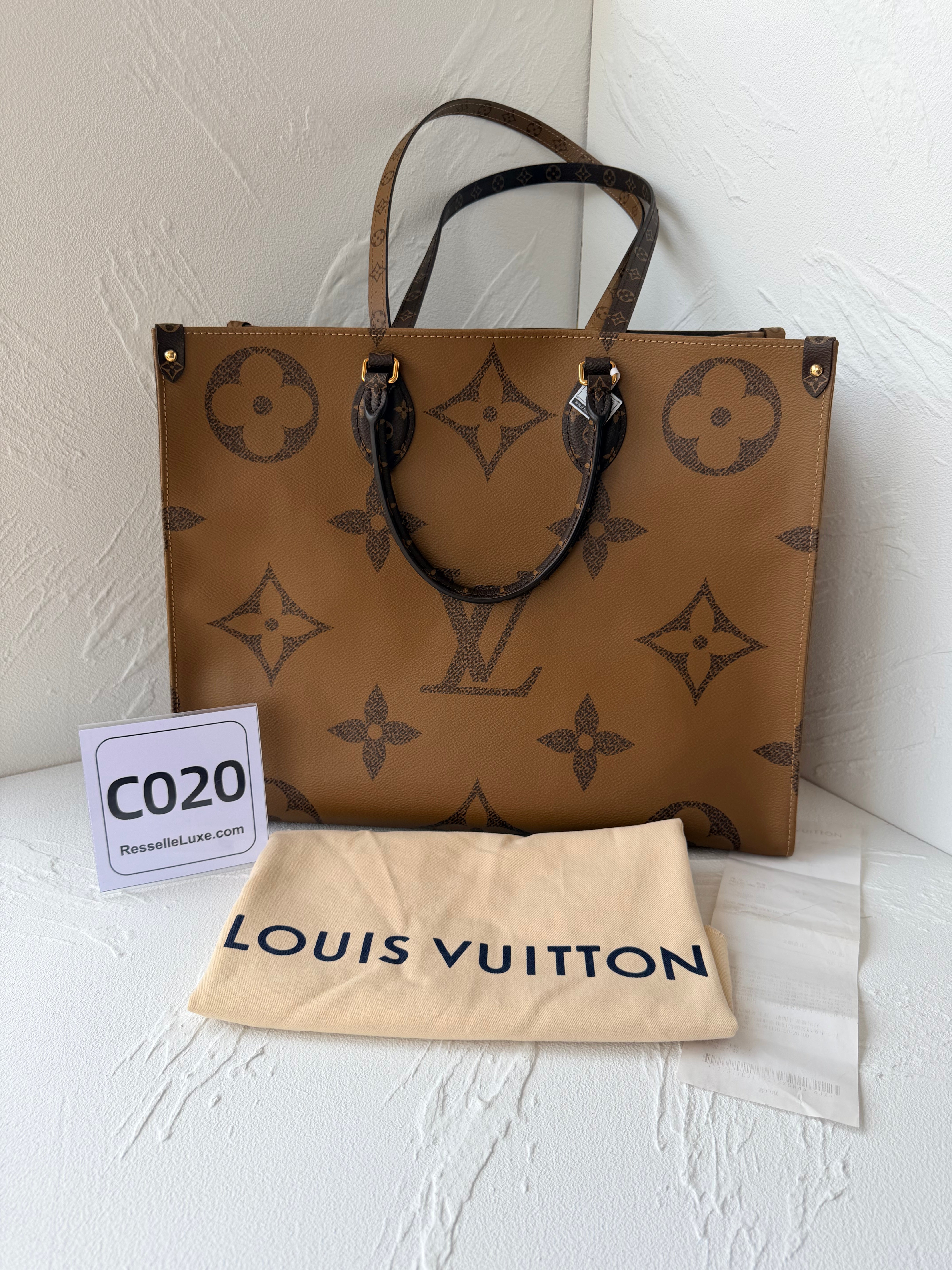 Louis Vuitton Onthego GM Giant Monogram Canvas Tote Bag