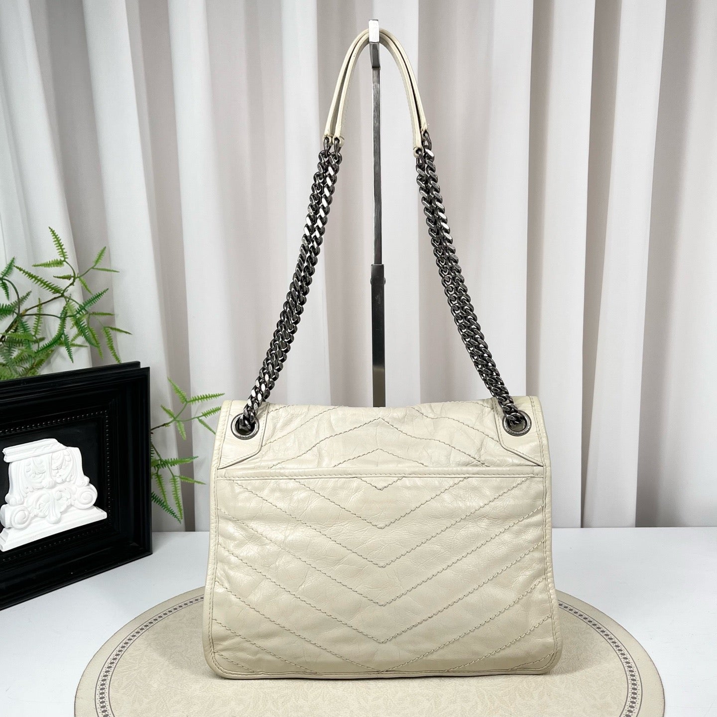YSL Niki Medium Off-White Bag