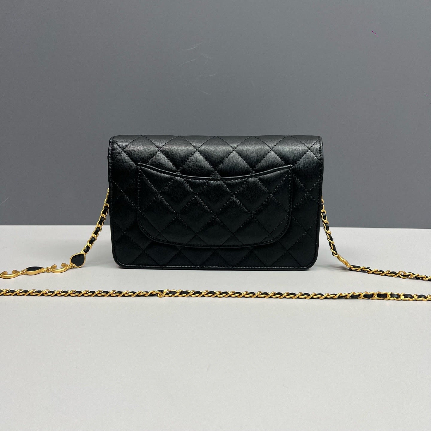 Chanel Classic Wallet On Chain Black