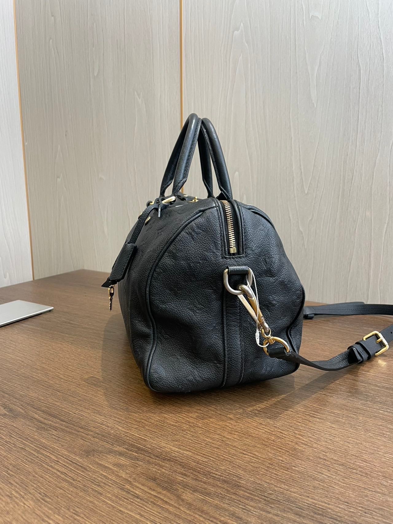 Louis Vuitton Speedy 30 Black Empreinte