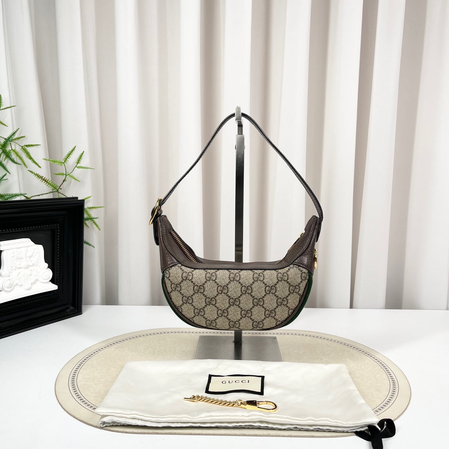 GUCCI Ophidia Half-Moon Underarm Bag