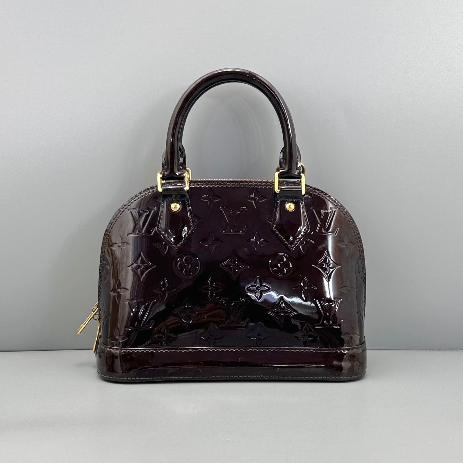 Louis Vuitton Amarante Monogram Vernis Alma