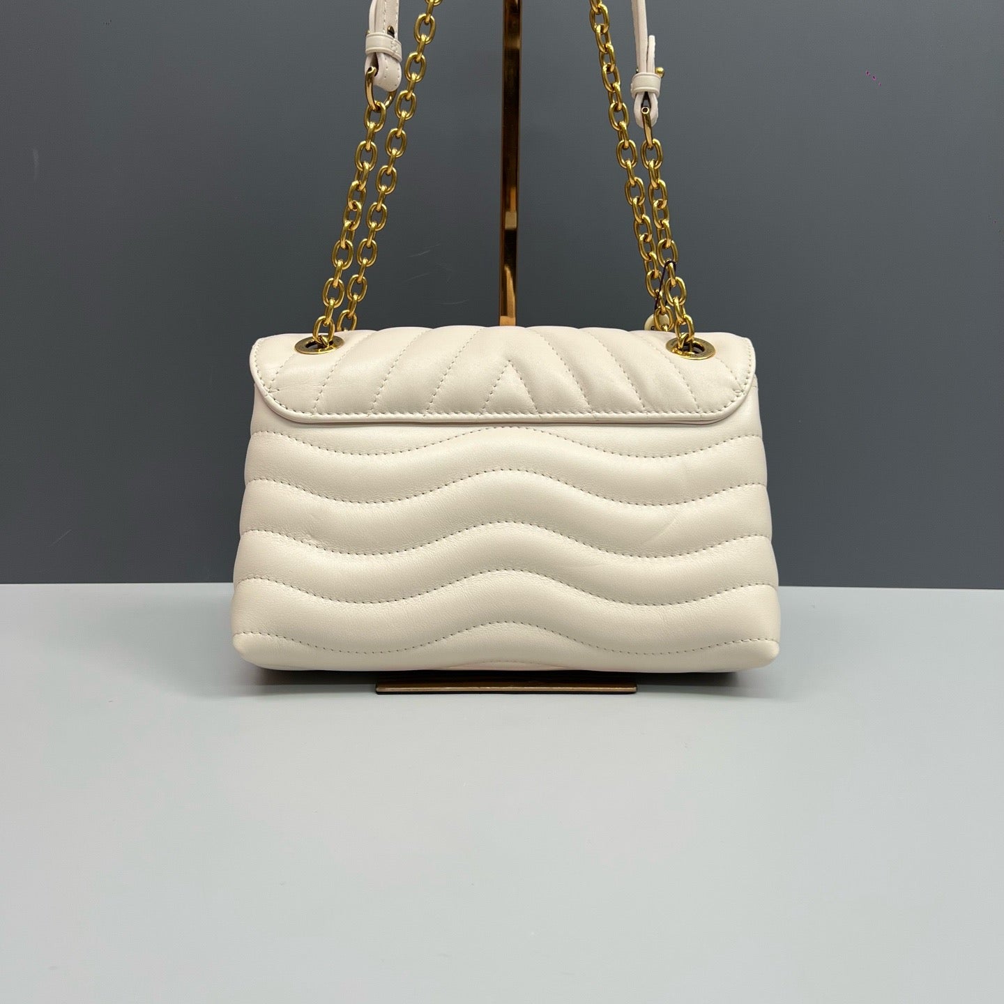 Louis Vuitton New Wave Medium White Calfskin Leather
