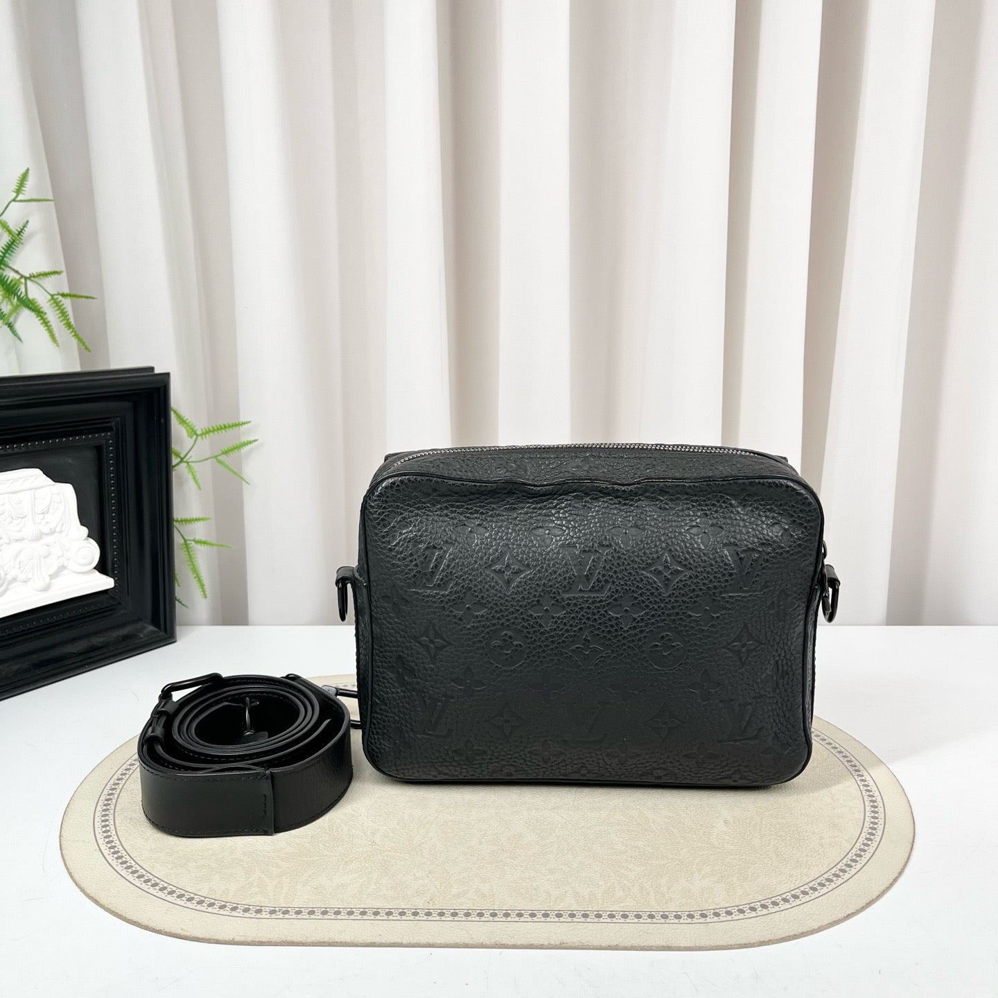 Louis Vuitton Steamer Black Monogram Empreinte PM Bag