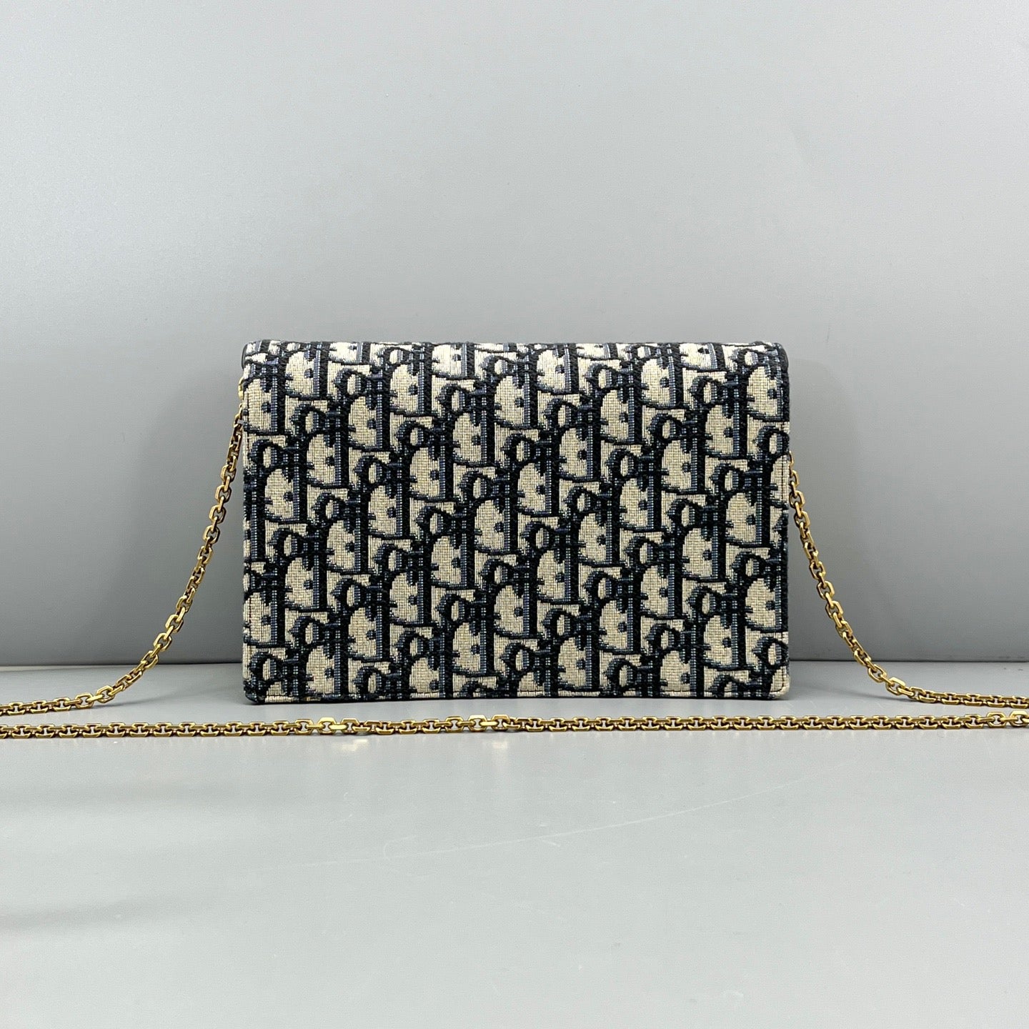 Dior Oblique Saddle Wallet On Chain