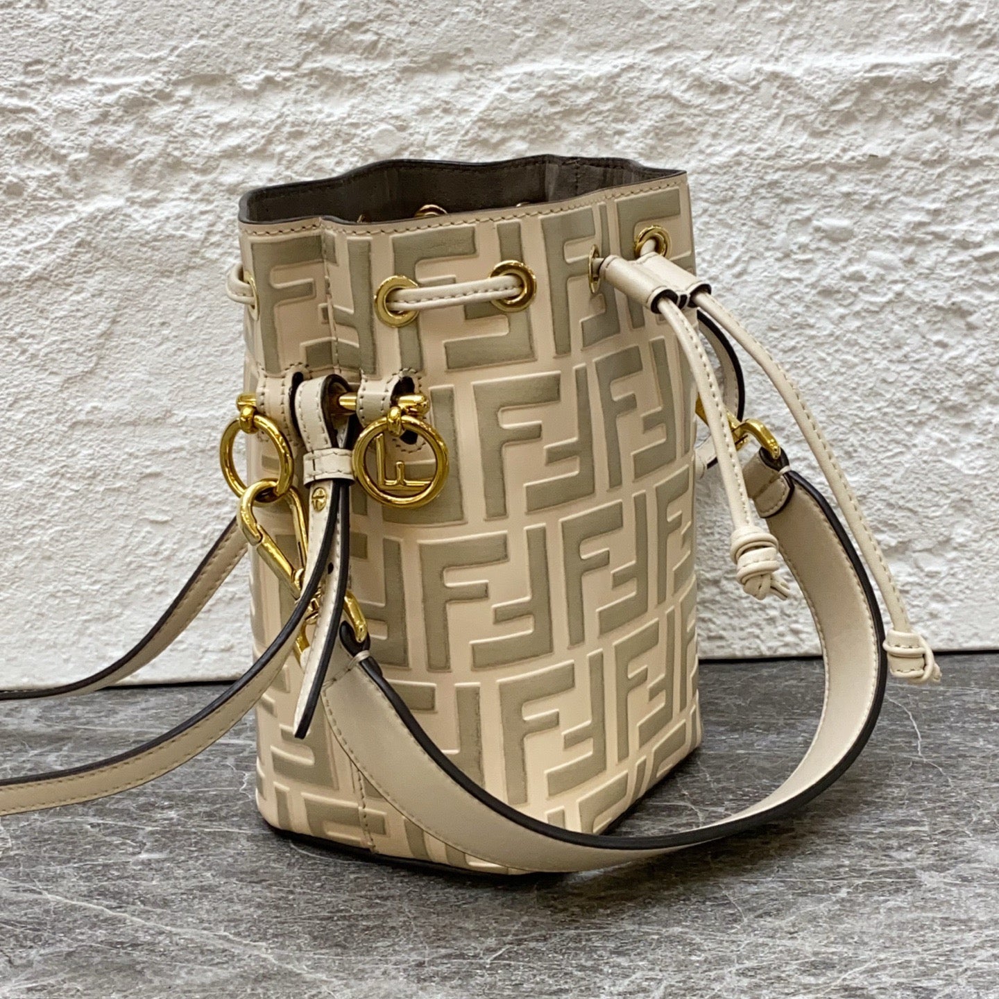 Fendi Mon Tresor Mini White & Sage Green FF