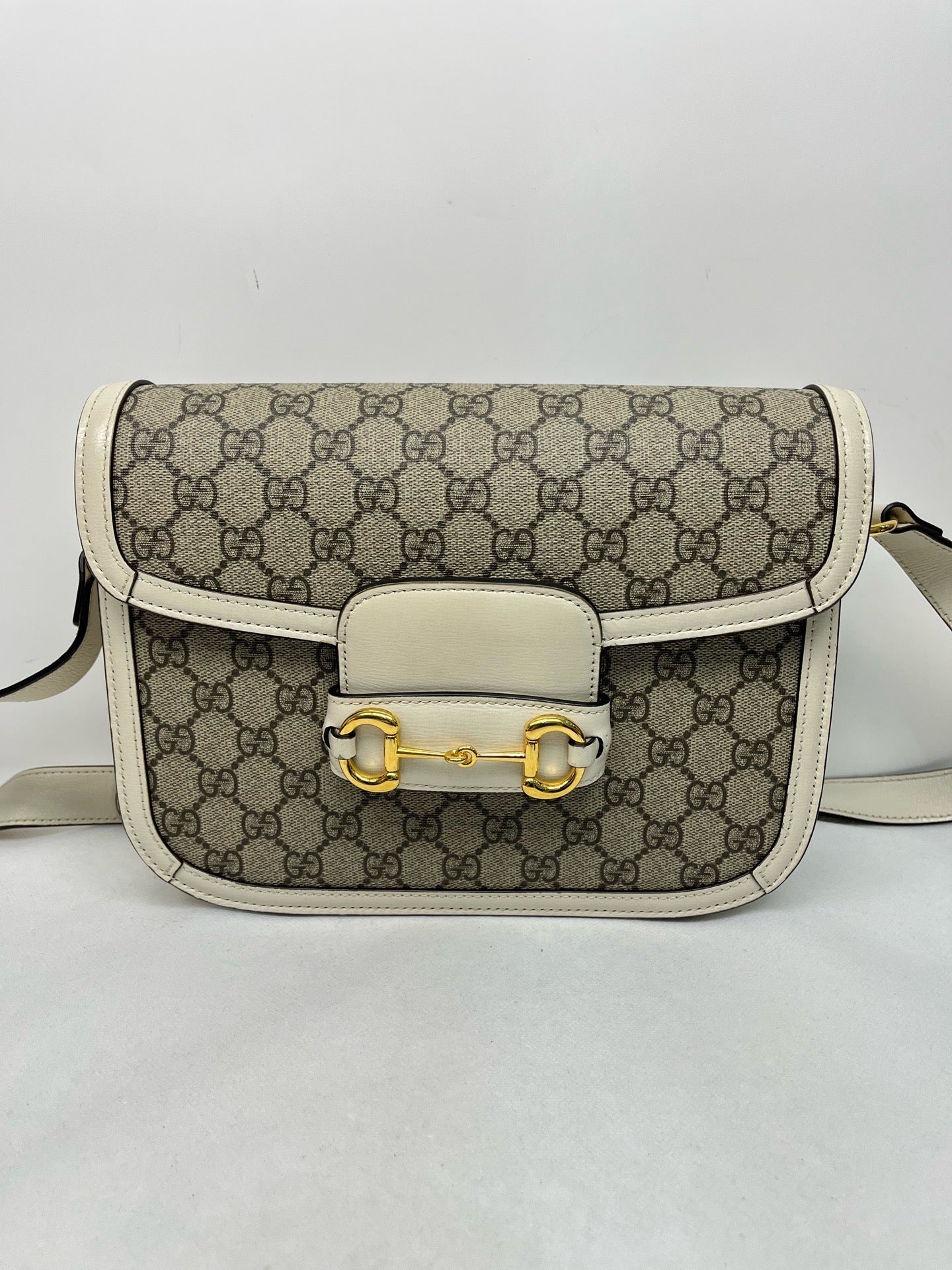 Gucci 1955 Horsebit GG Supreme Crossbody Bag